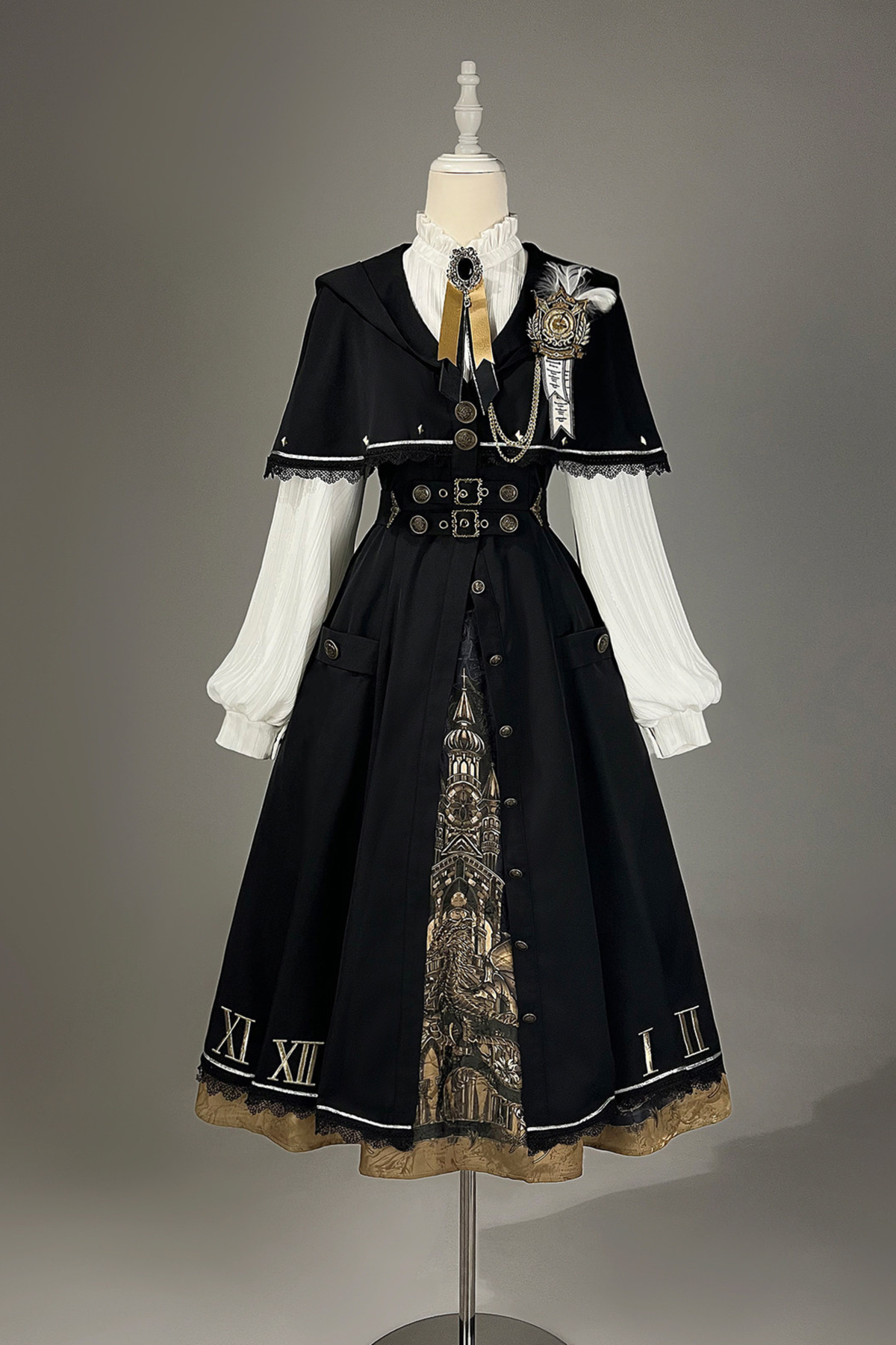 Dragon Lament Cape Dress