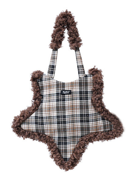 Plaid Star Armpit Bag