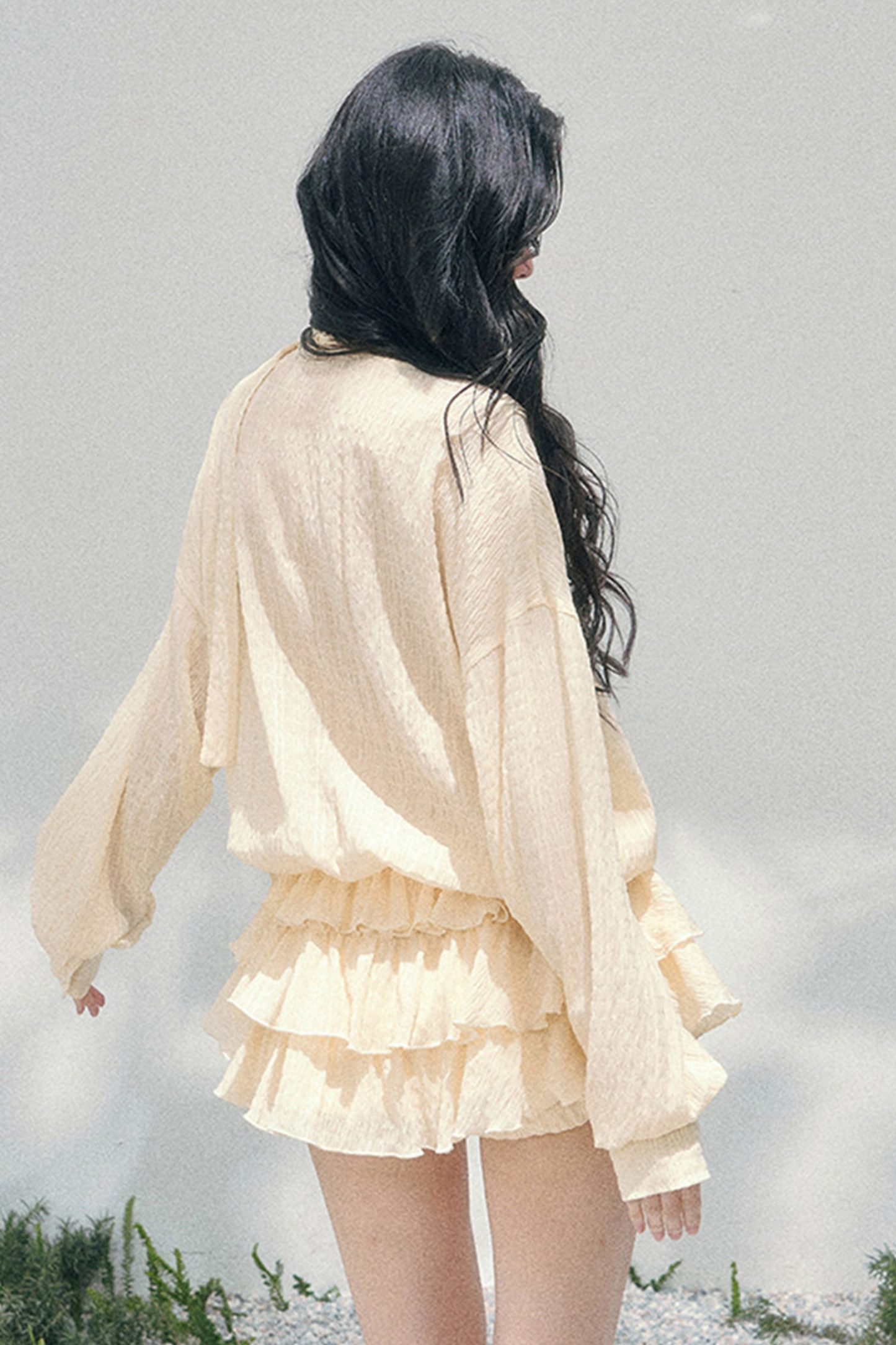 Evening Breeze Milky Dress + Inner Pants