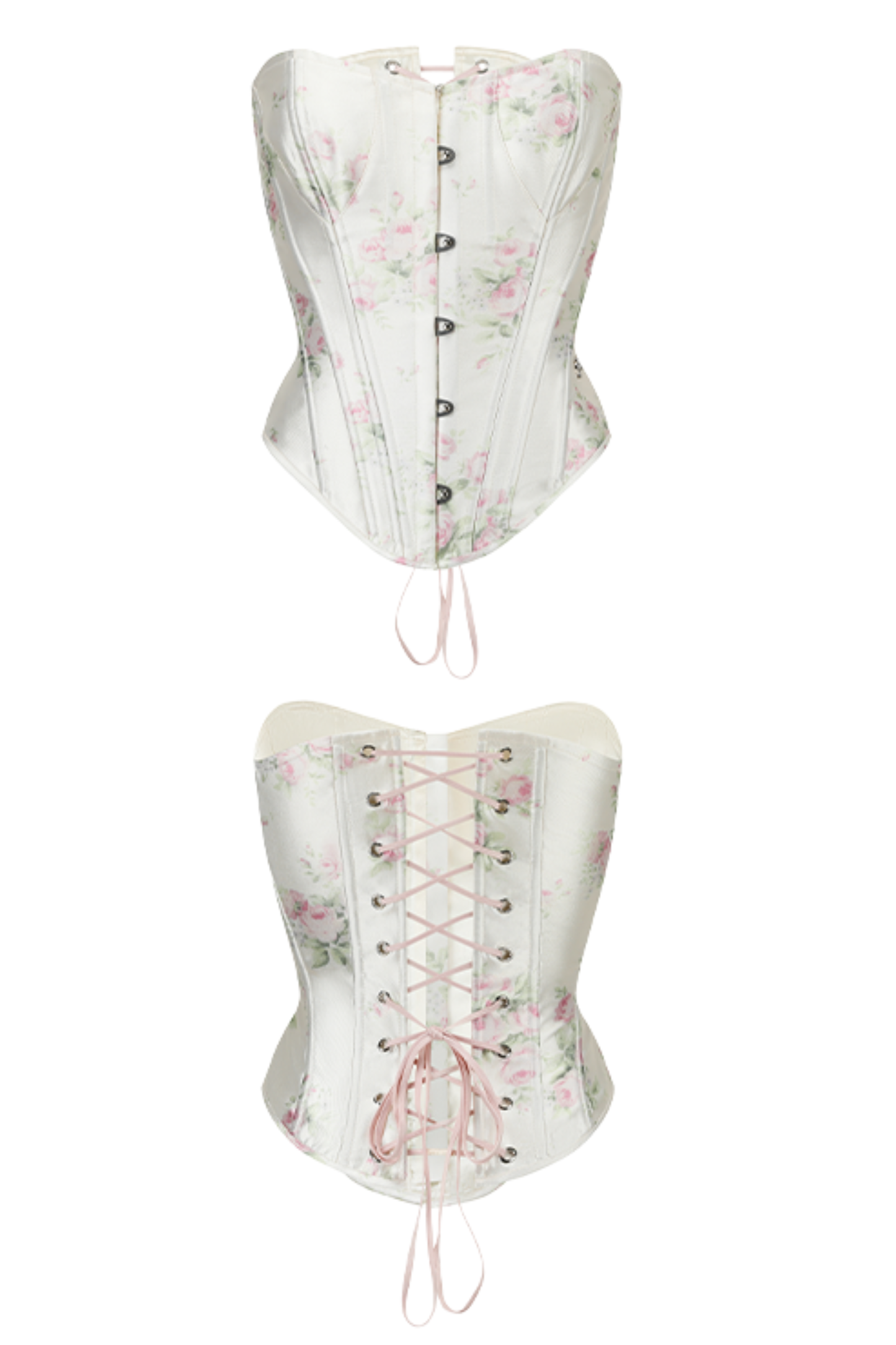 Lace Maid Satin Corset Top + Flare Tulle Skirt