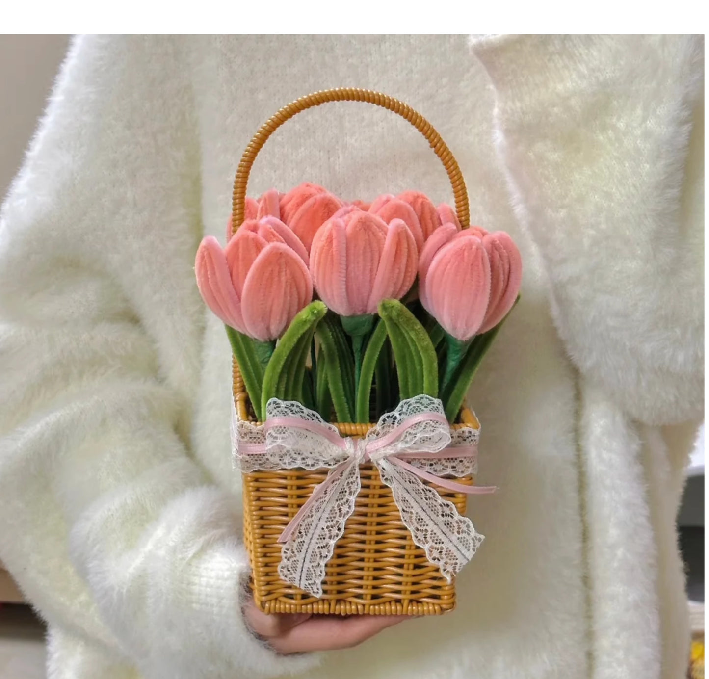 Diy Twist stick flower basket