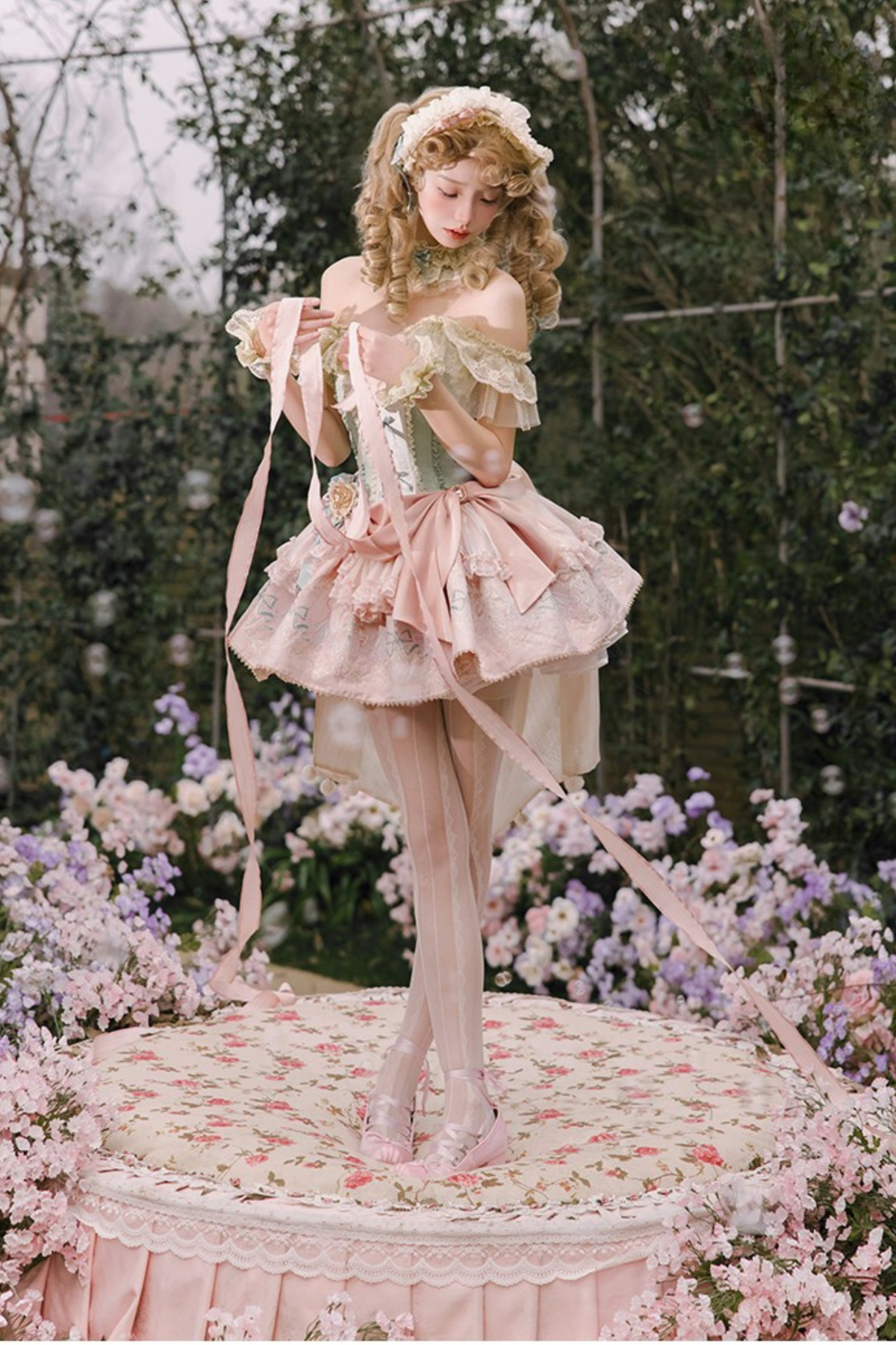 Little Dia Sweet Lolita Dress + BNT + Neck Accessories