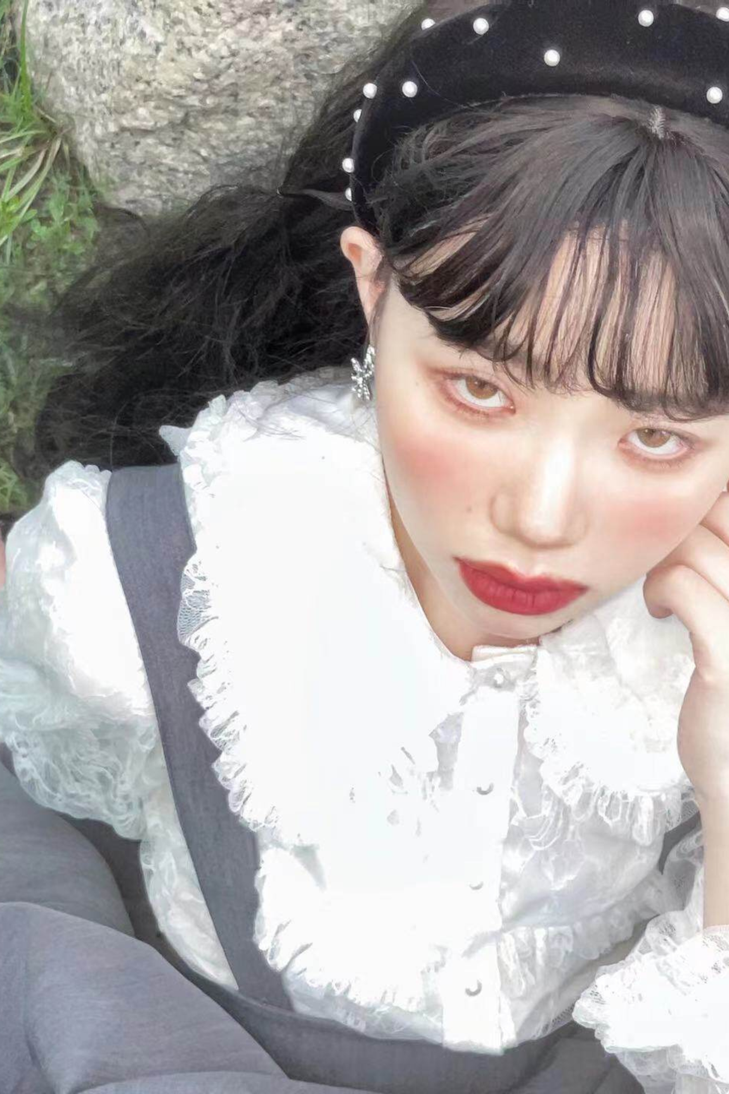 Retro Style Lolita Suspender Skirt