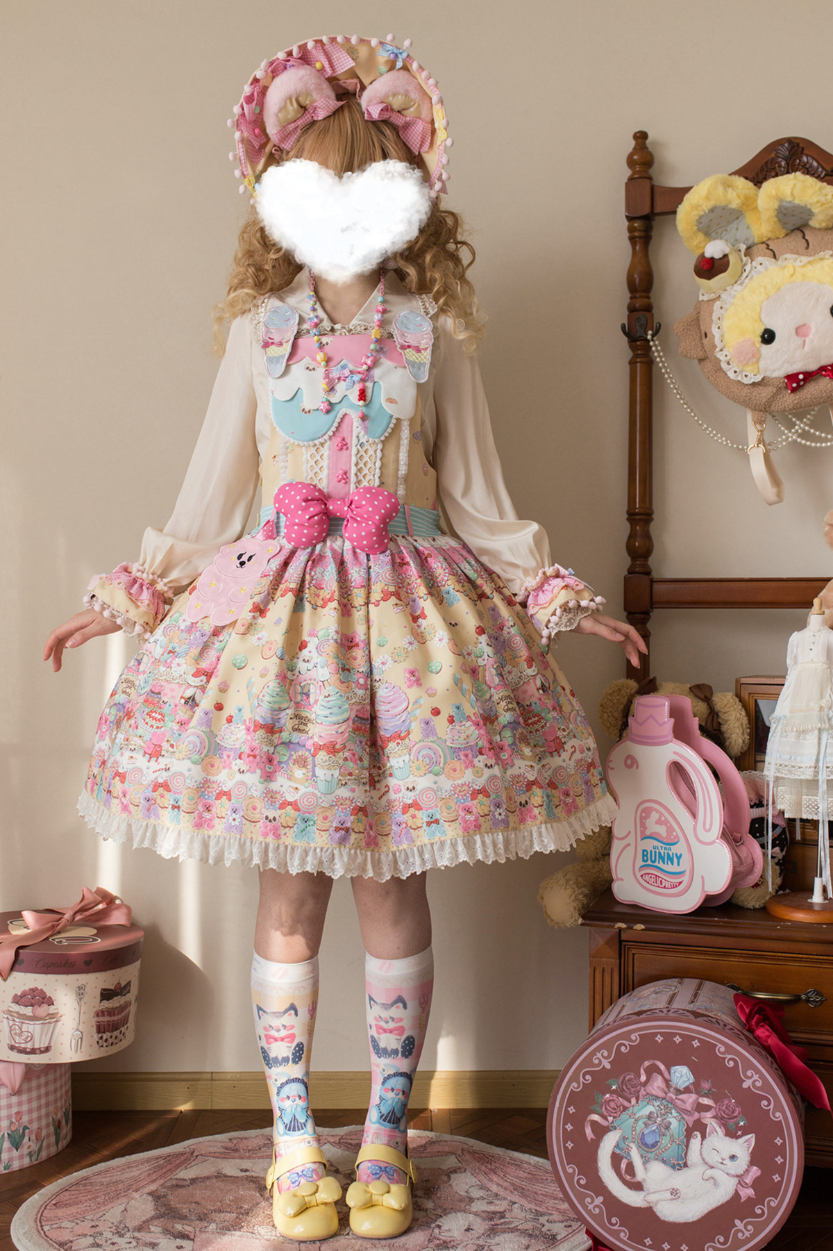Sweetheart Candy Suspender Skirt + Jumper Skirt
