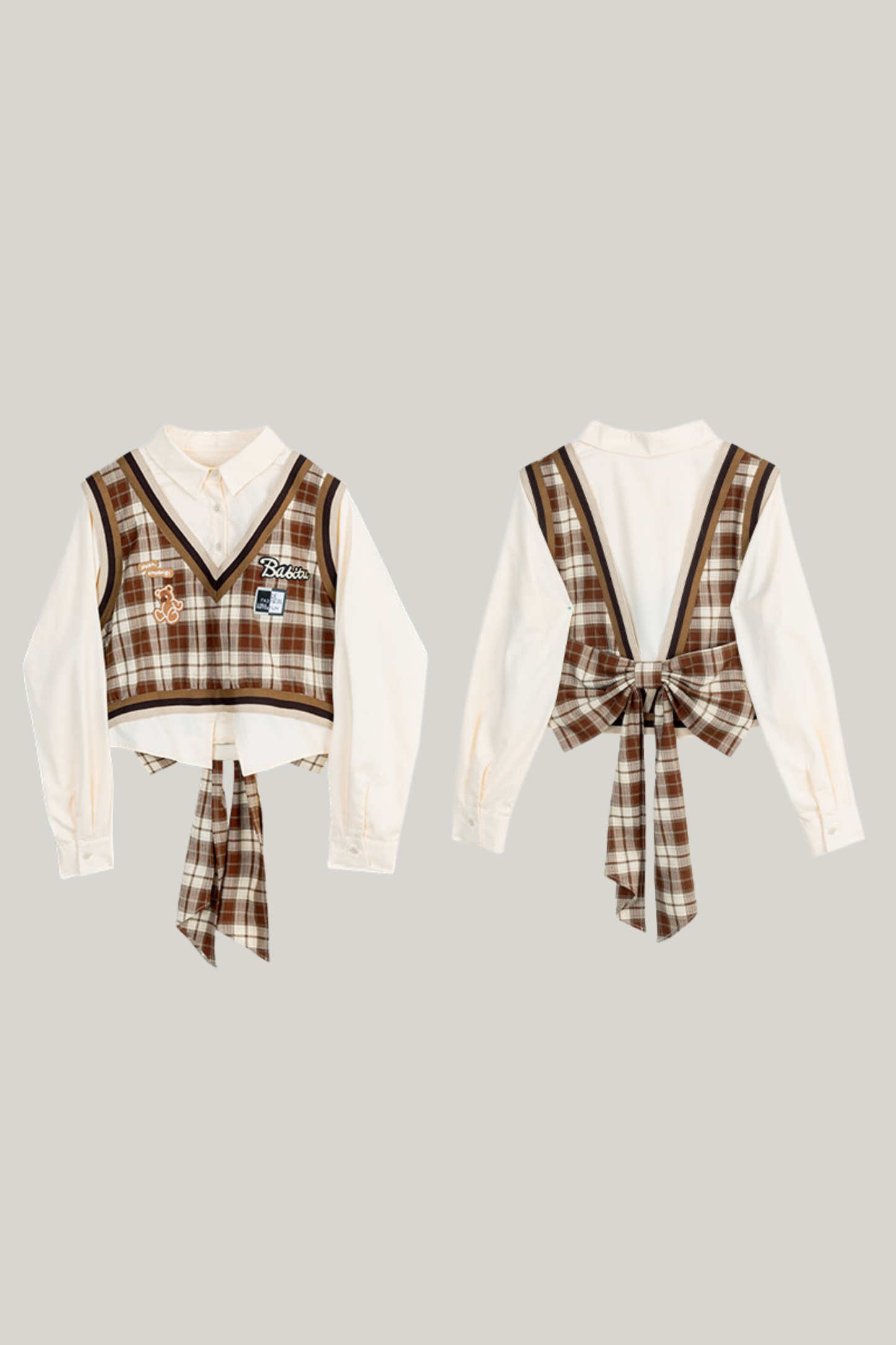American Vintage Check Top + Skirt