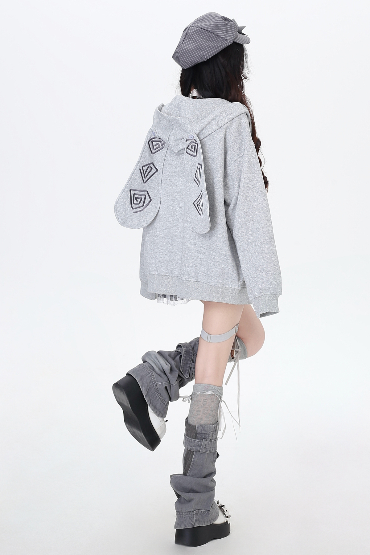 Rabbit Ear Loose Hoodie