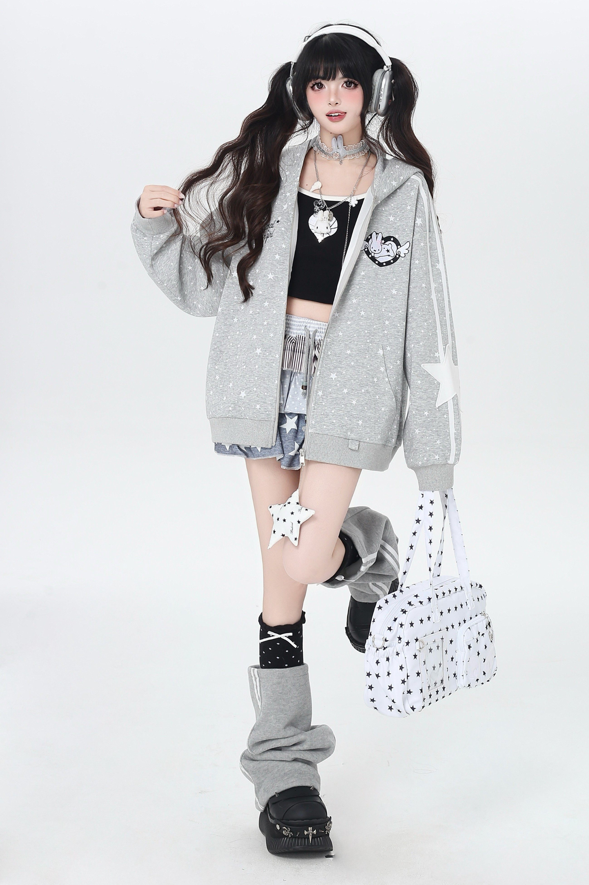 Heart Rabbit Hooded Jacket