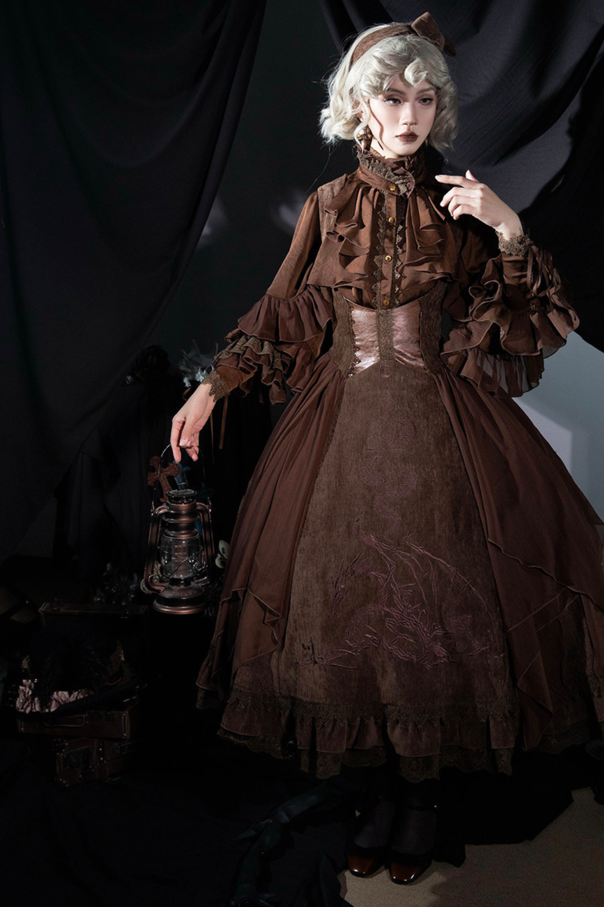 Snake Moon Night Lolita Jumper Skirt