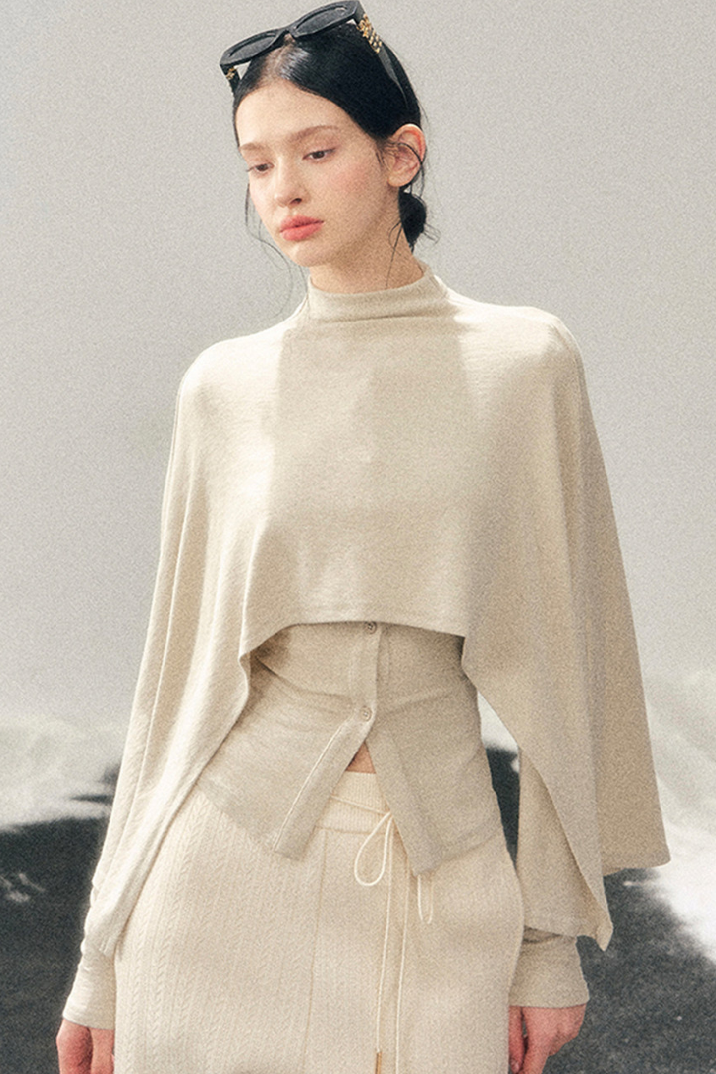 Edgy Tight Shawl + Top