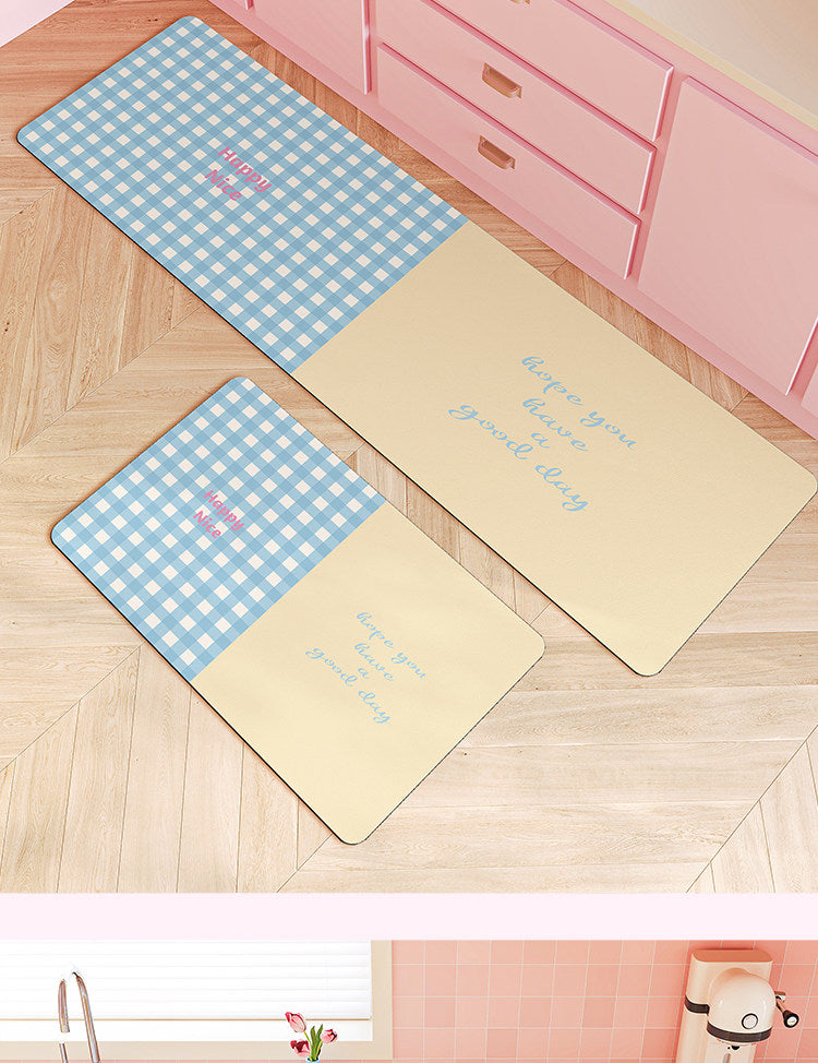 kawaii kitchen floor mat non-slip carpet