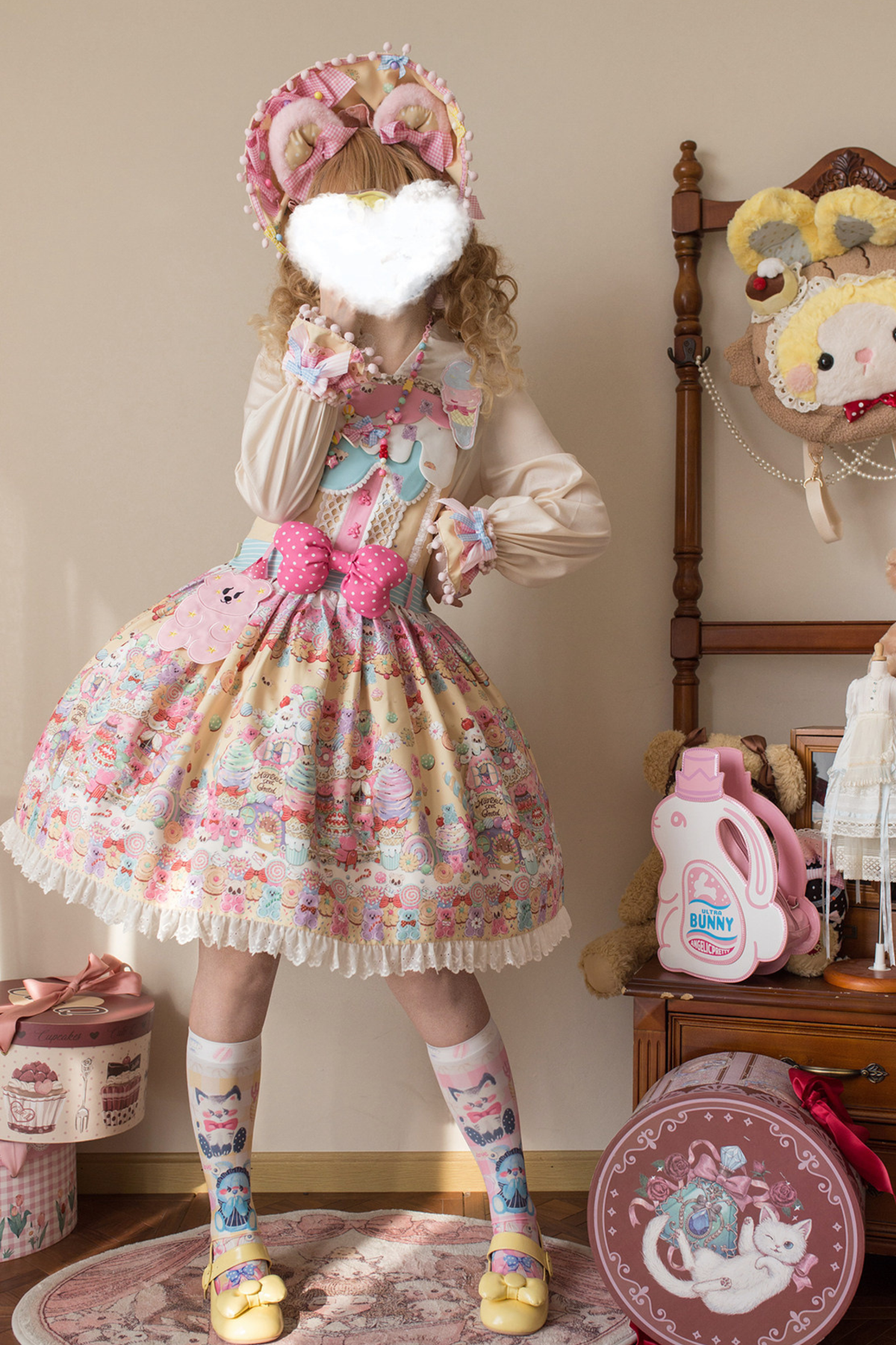 Sweetheart Candy Suspender Skirt + Jumper Skirt