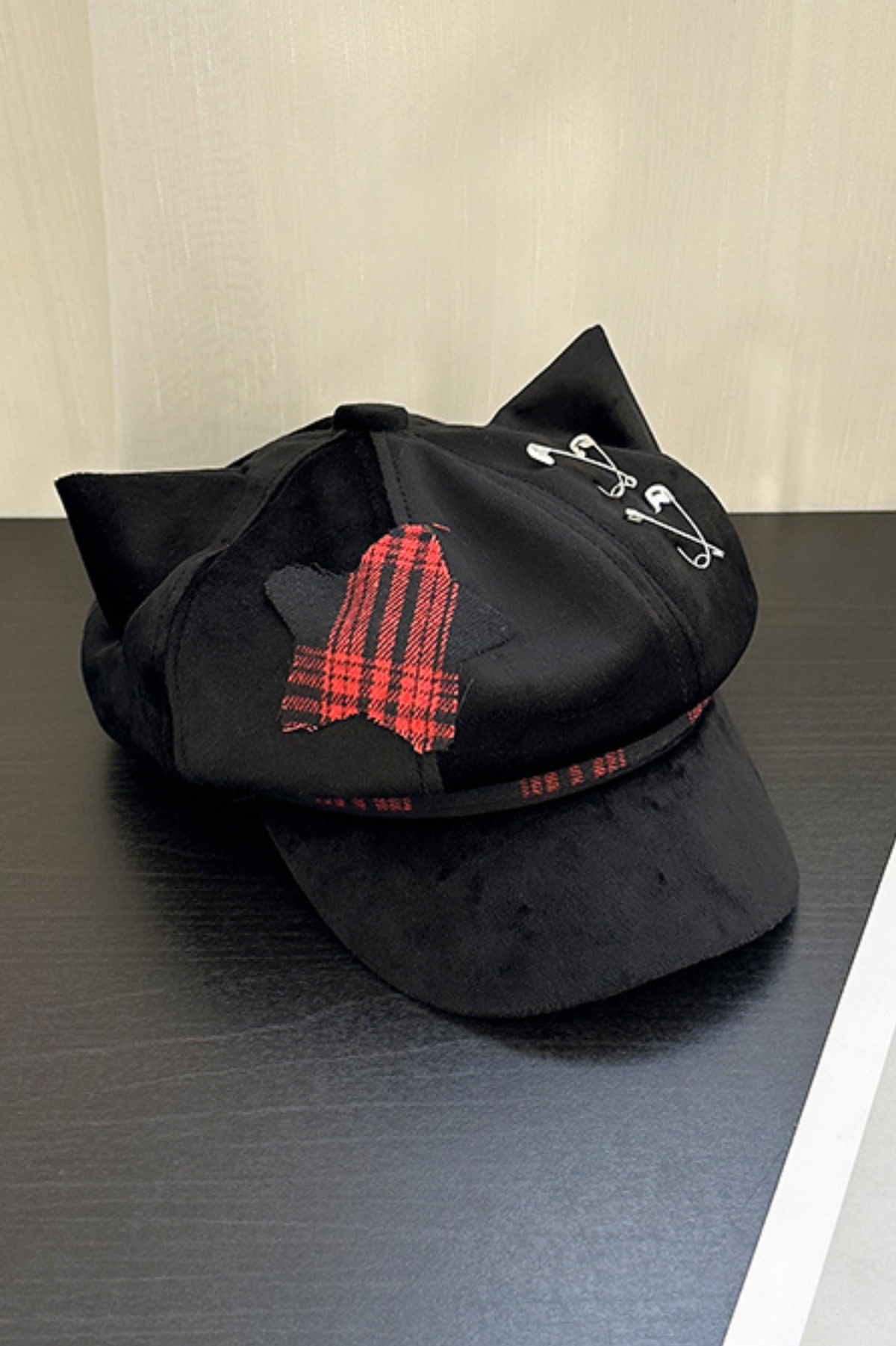 Cat Ear Subculture Check Hat