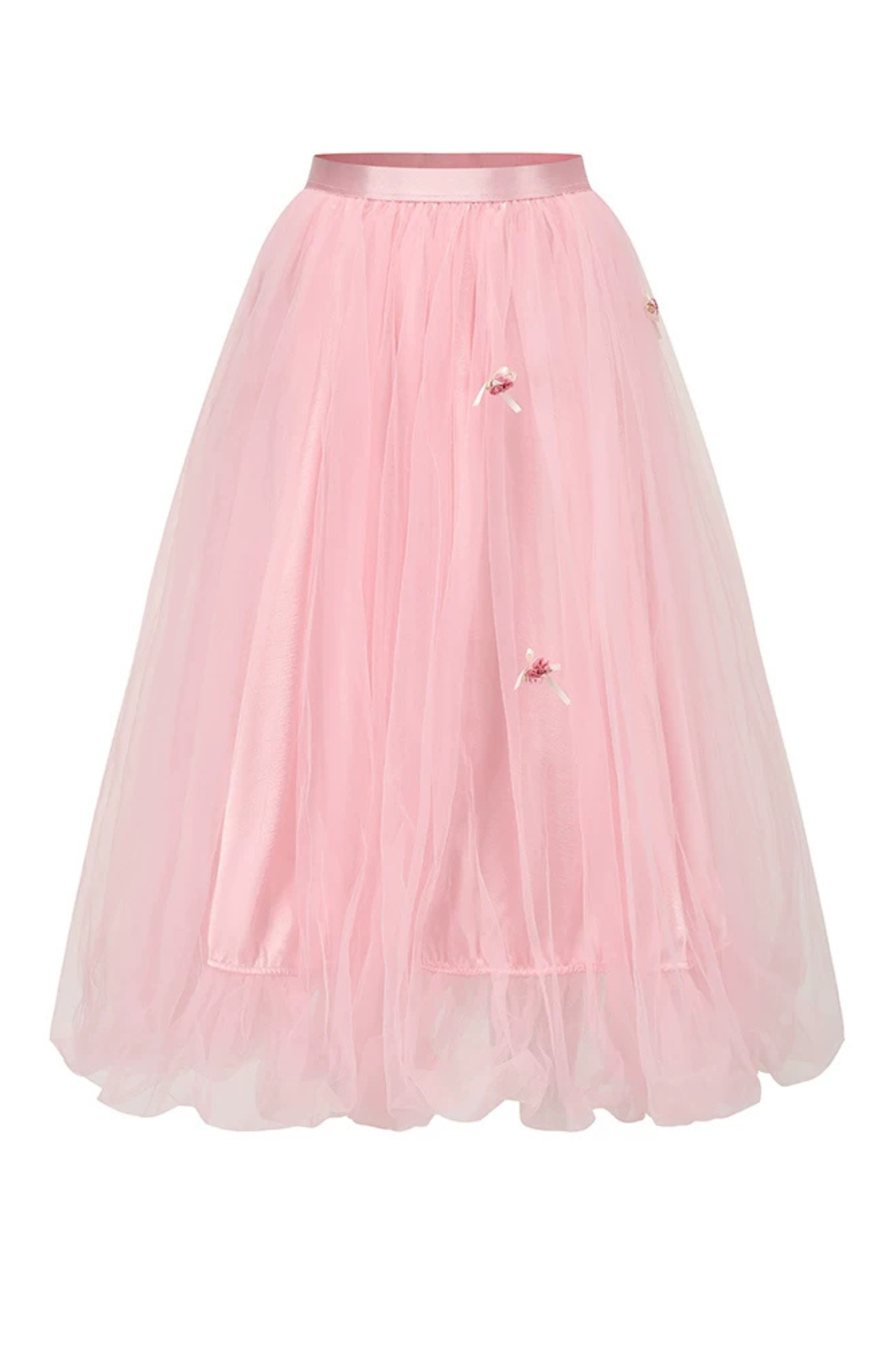 Lace Maid Satin Corset Top + Flare Tulle Skirt