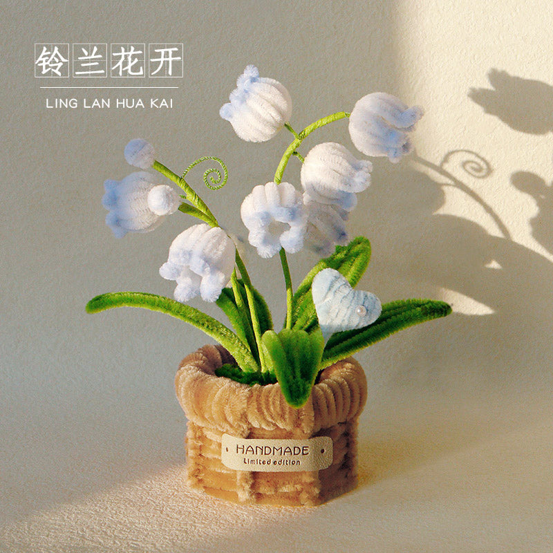 Twisting stick potted flower basket ornaments diy material package