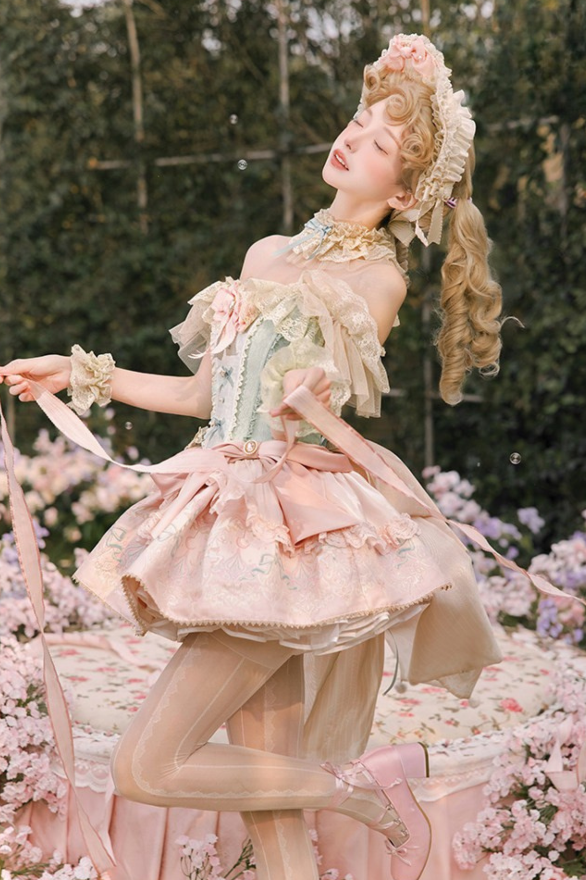 Little Dia Sweet Lolita Dress + BNT + Neck Accessories