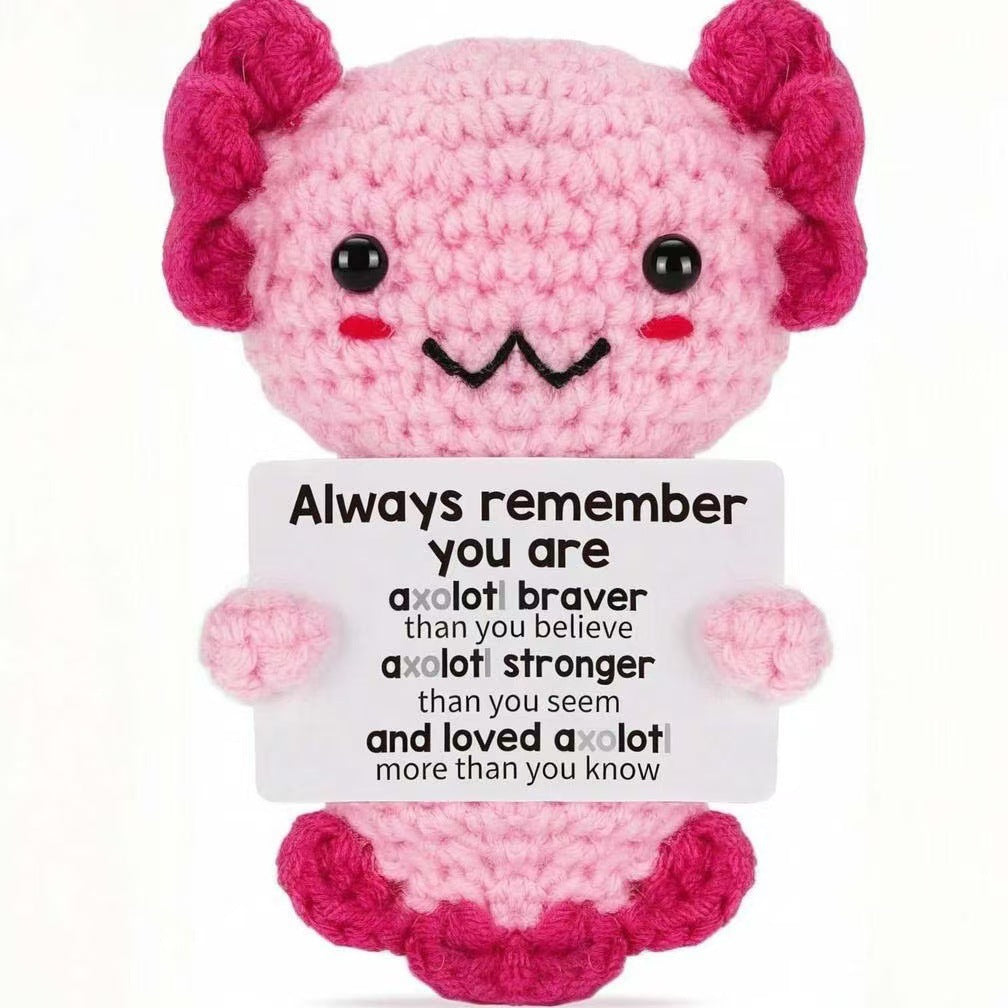 Handmade wool positive cute doll pendant