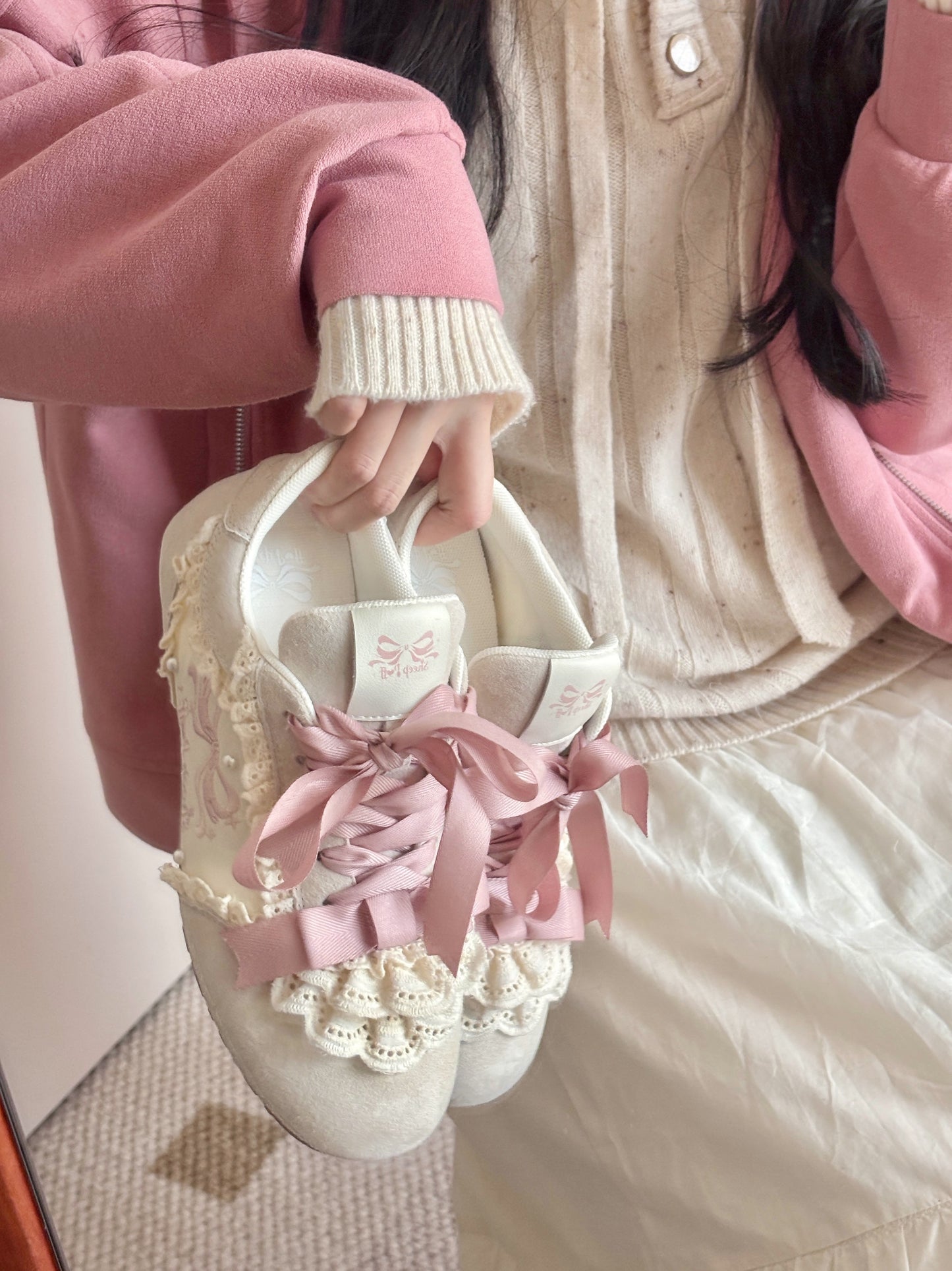 Lace Cake Ballet Sneakers