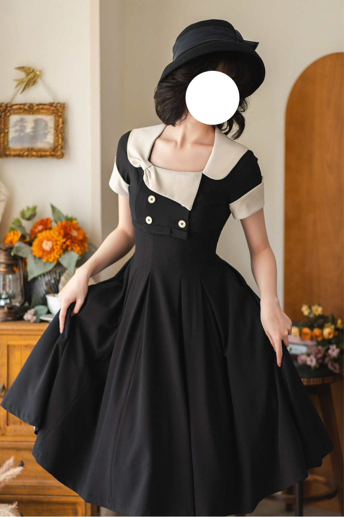 Elegant French Retro Flare Dress + Short Jacket