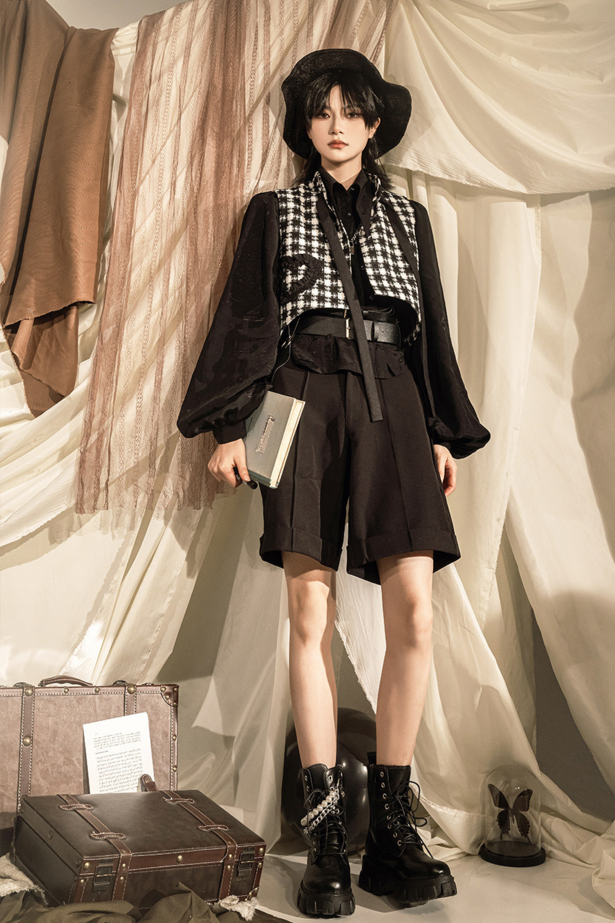 Golden Years Oil Painting Vest + Jacket + Skirt