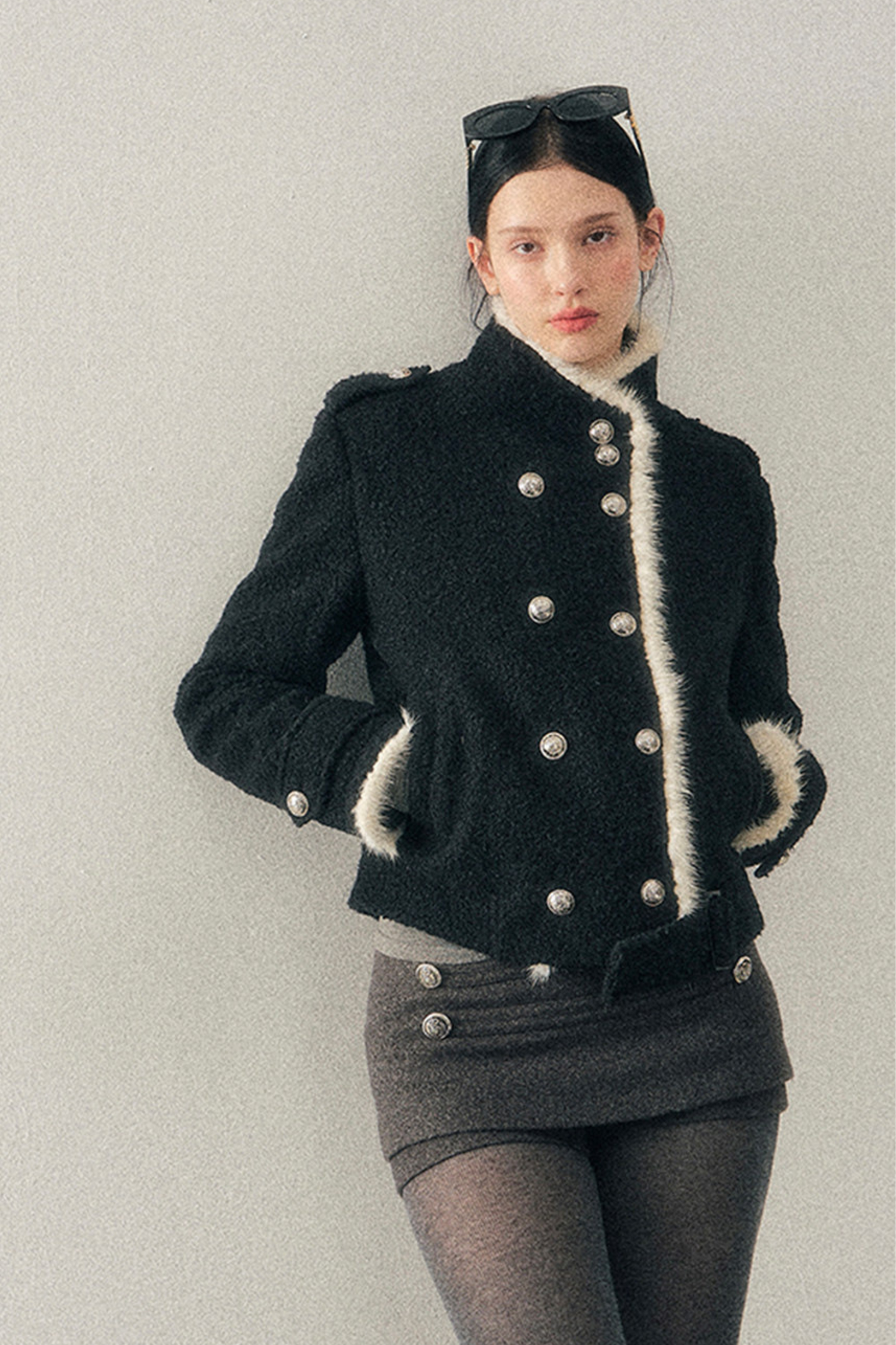 Chic Edgy Double Coat