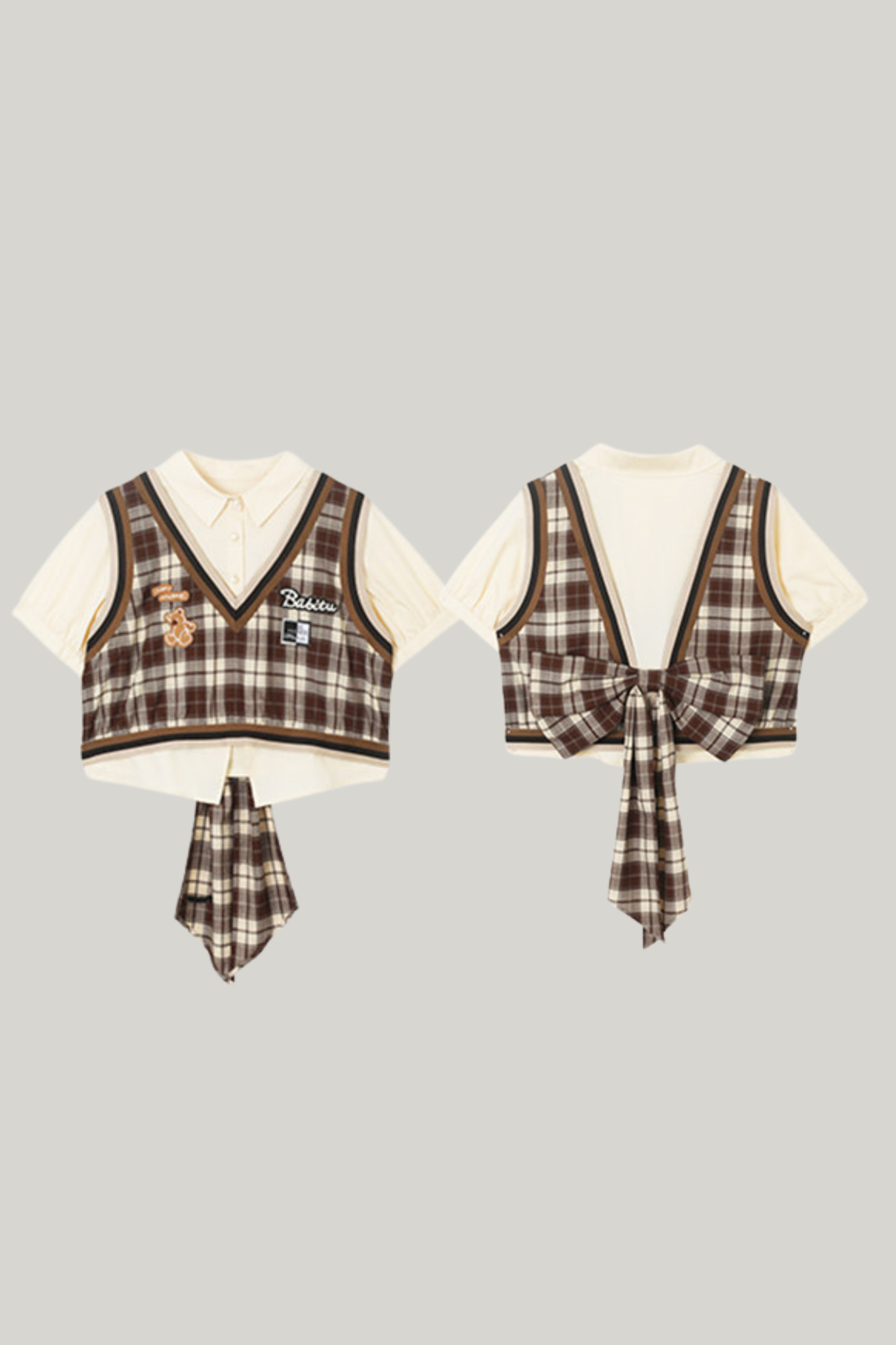 American Vintage Check Top + Skirt