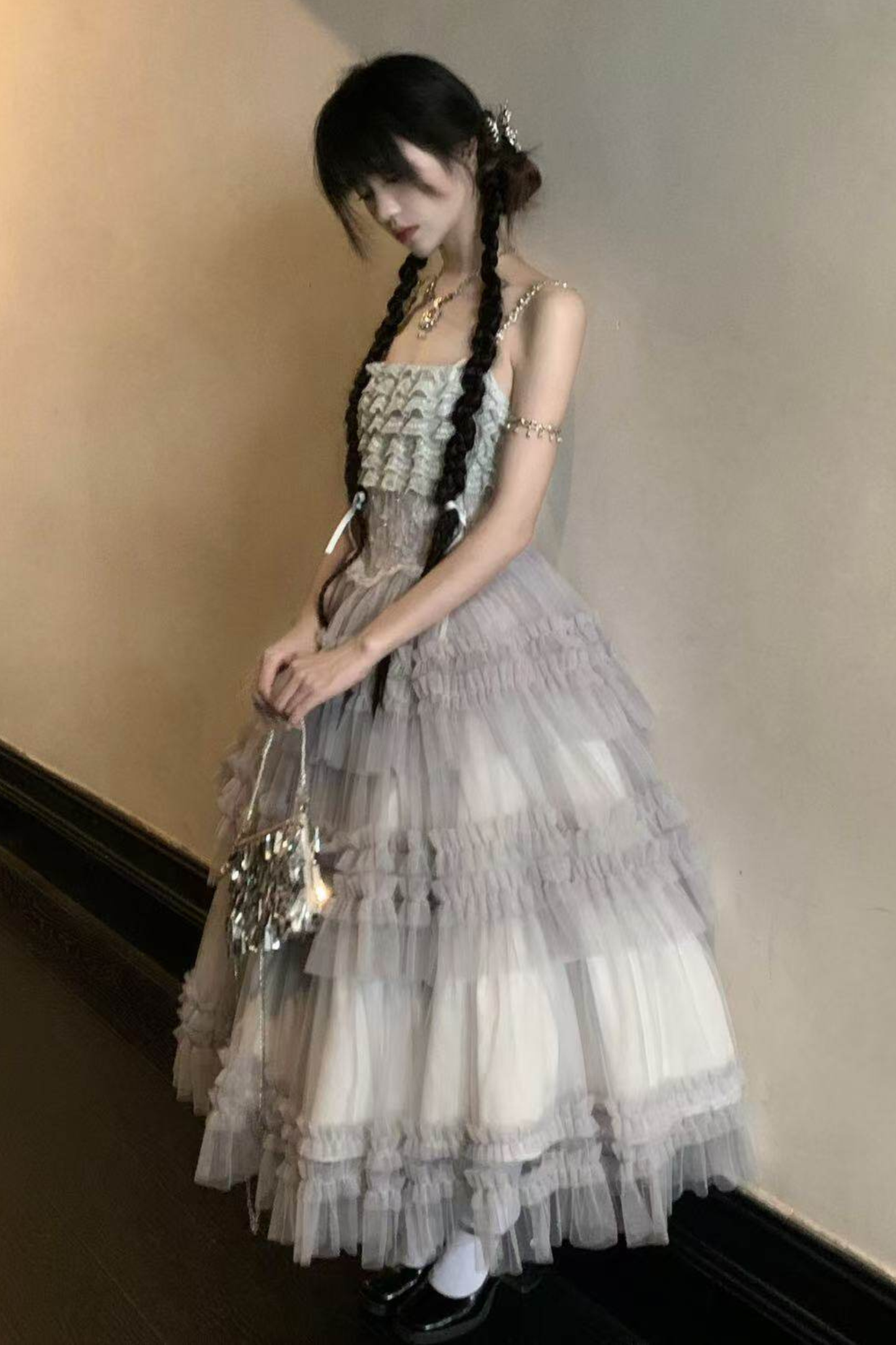 Lace Swan Lolita Camisole Dress