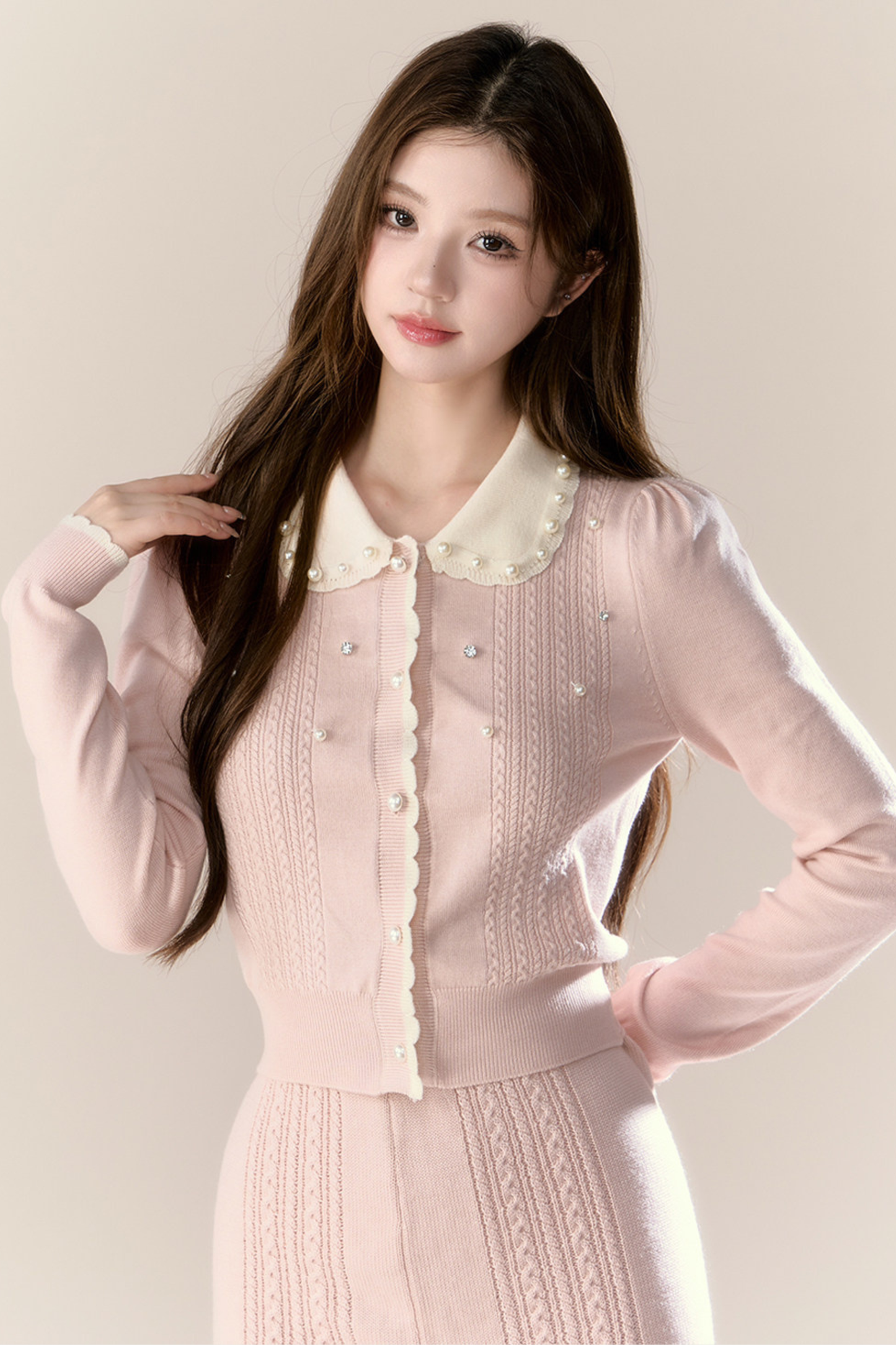 Sweet French Knit Top + Tight Skirt