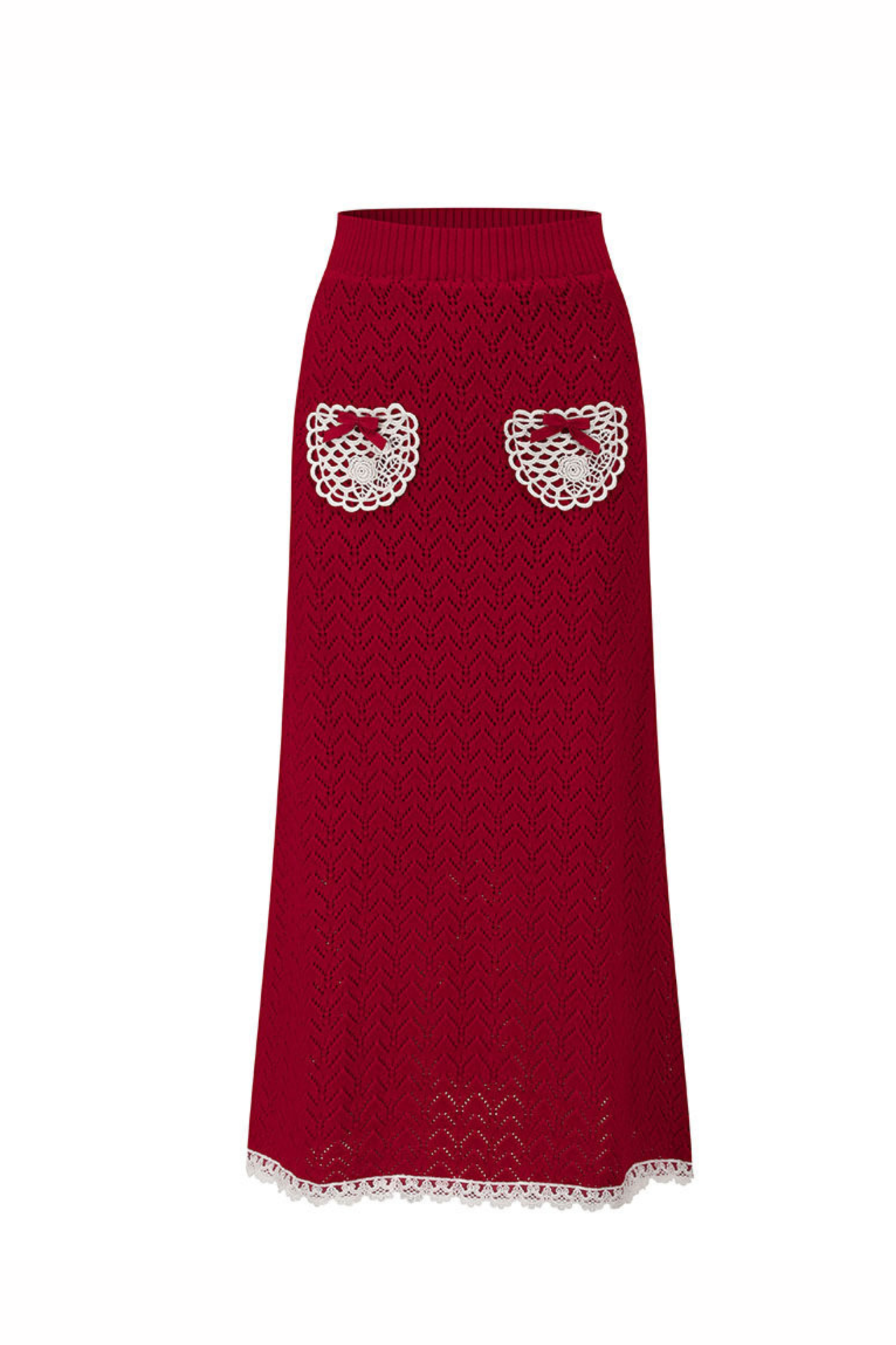 Lace Maid Belly Knit + Short Skirt + Long Skirt