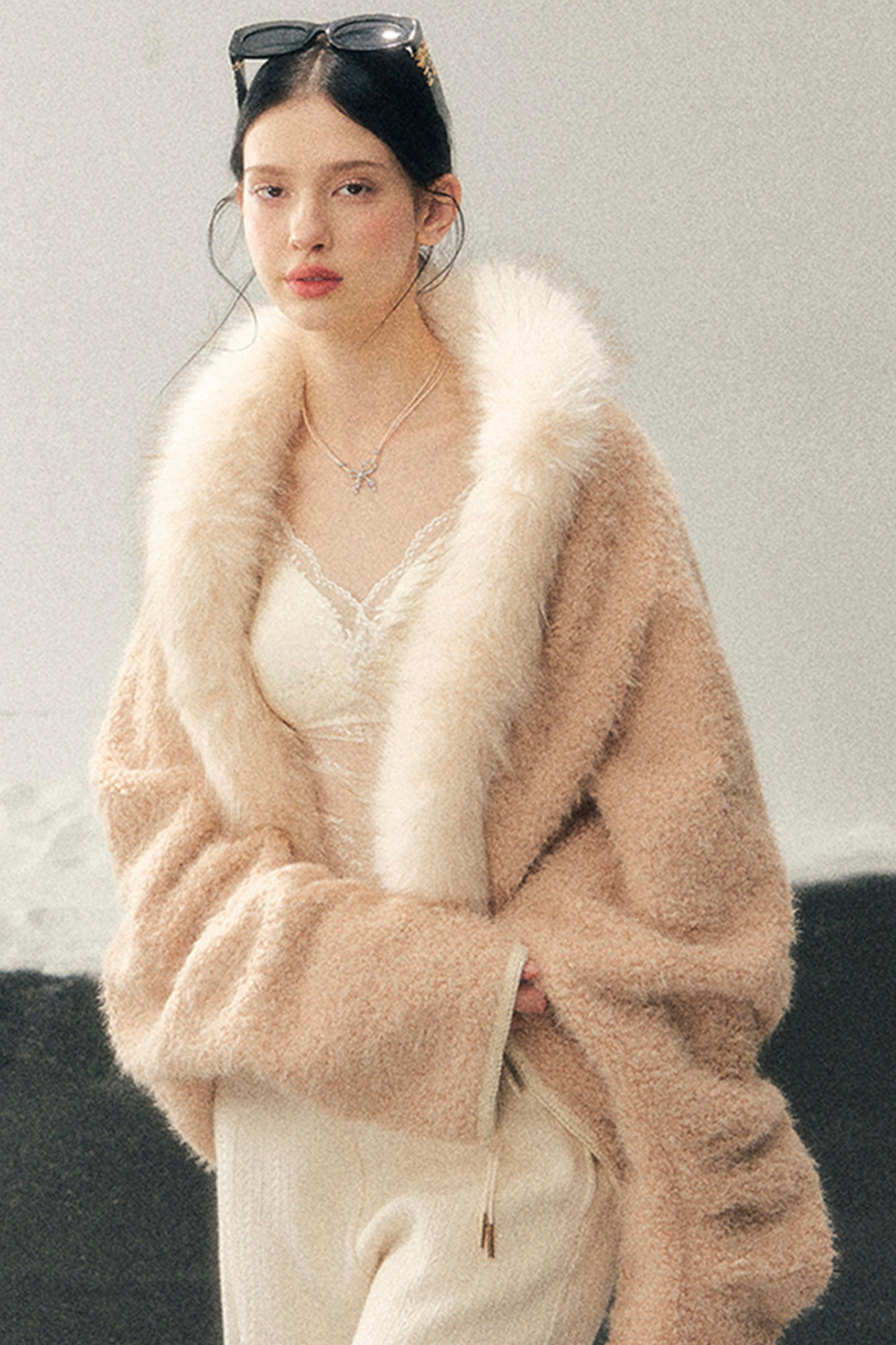 French Warm Fur Coat
