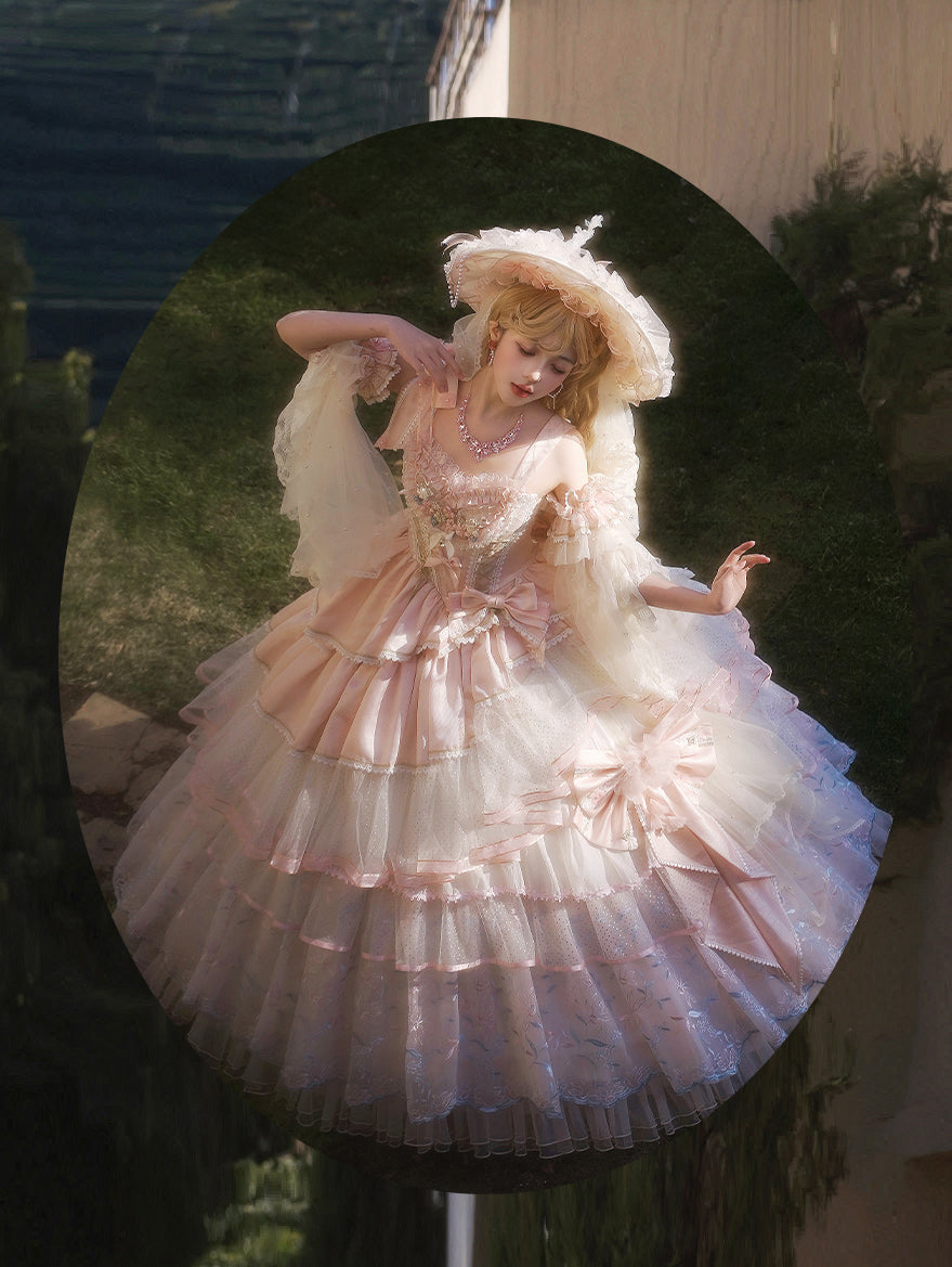 Bows Mesh Lace Lolita Dress
