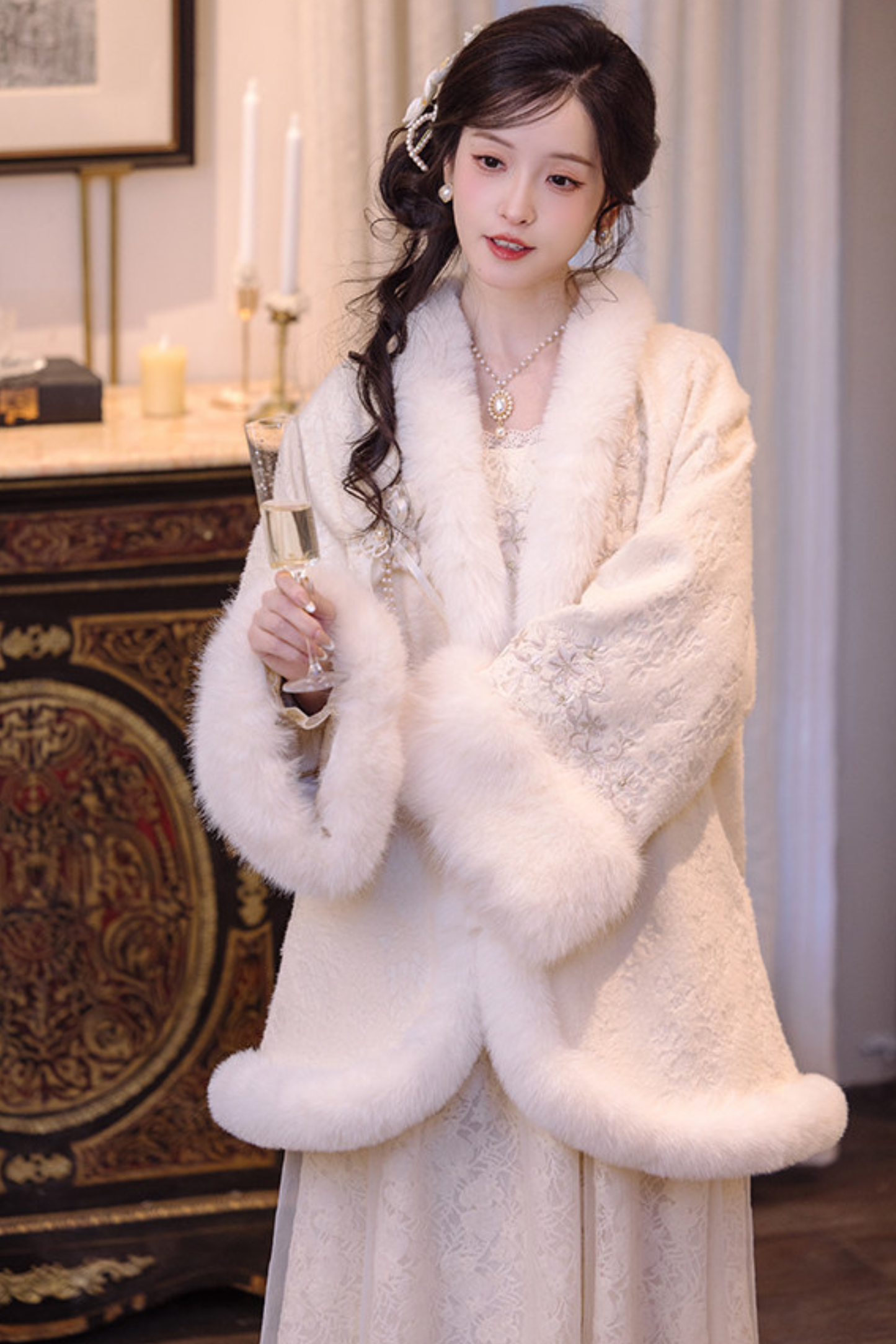 Pure White Square Neck Dress