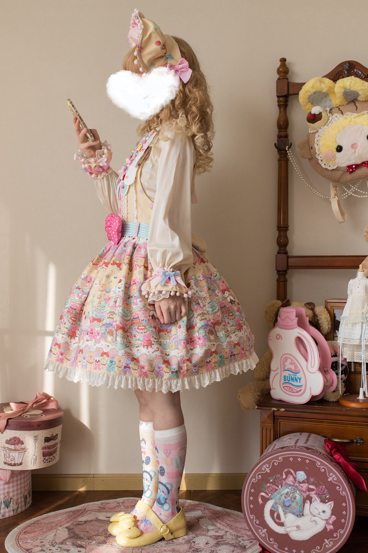 Sweetheart Candy Suspender Skirt + Jumper Skirt