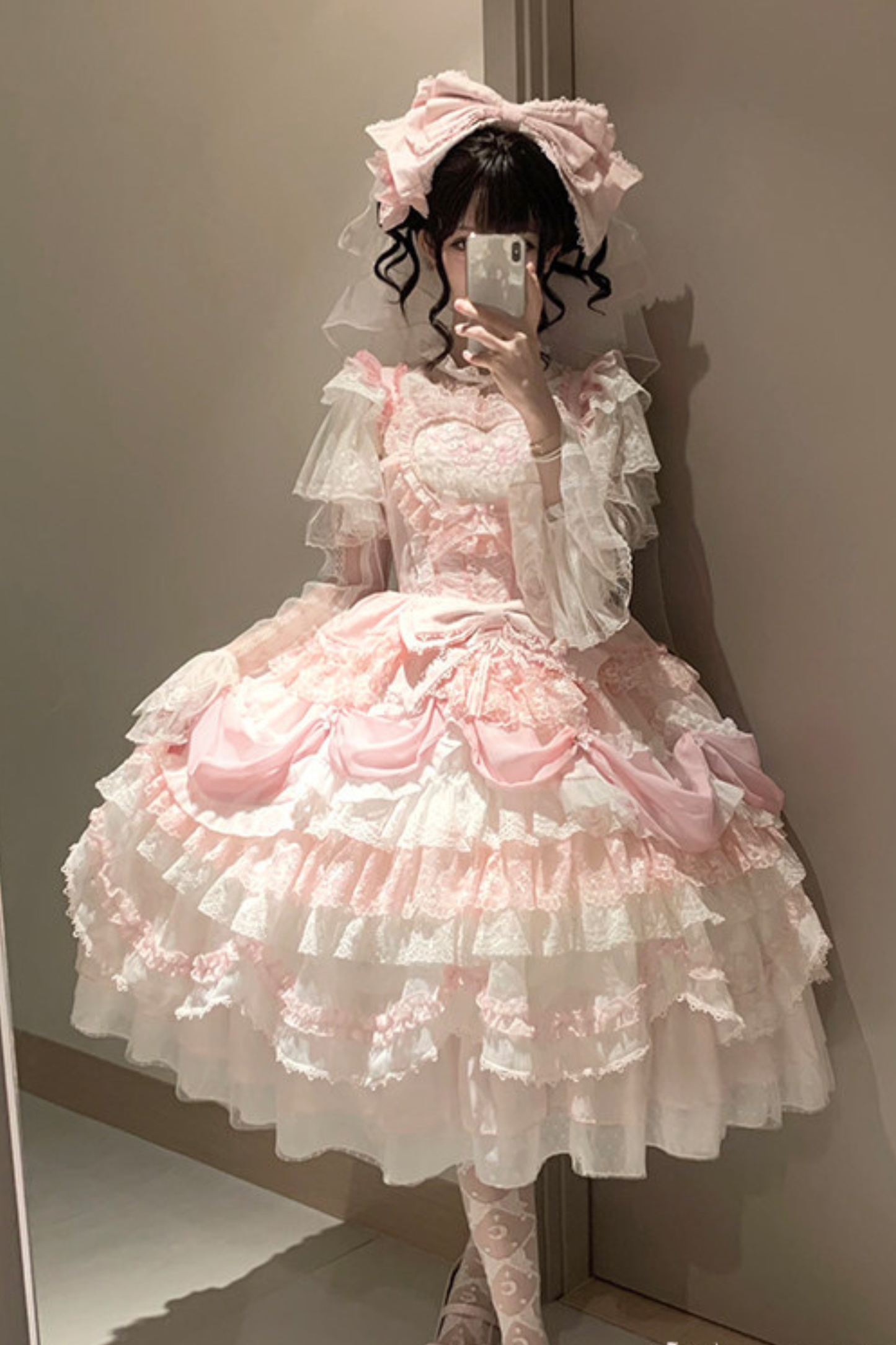 Pink Satin Sweetheart Dress