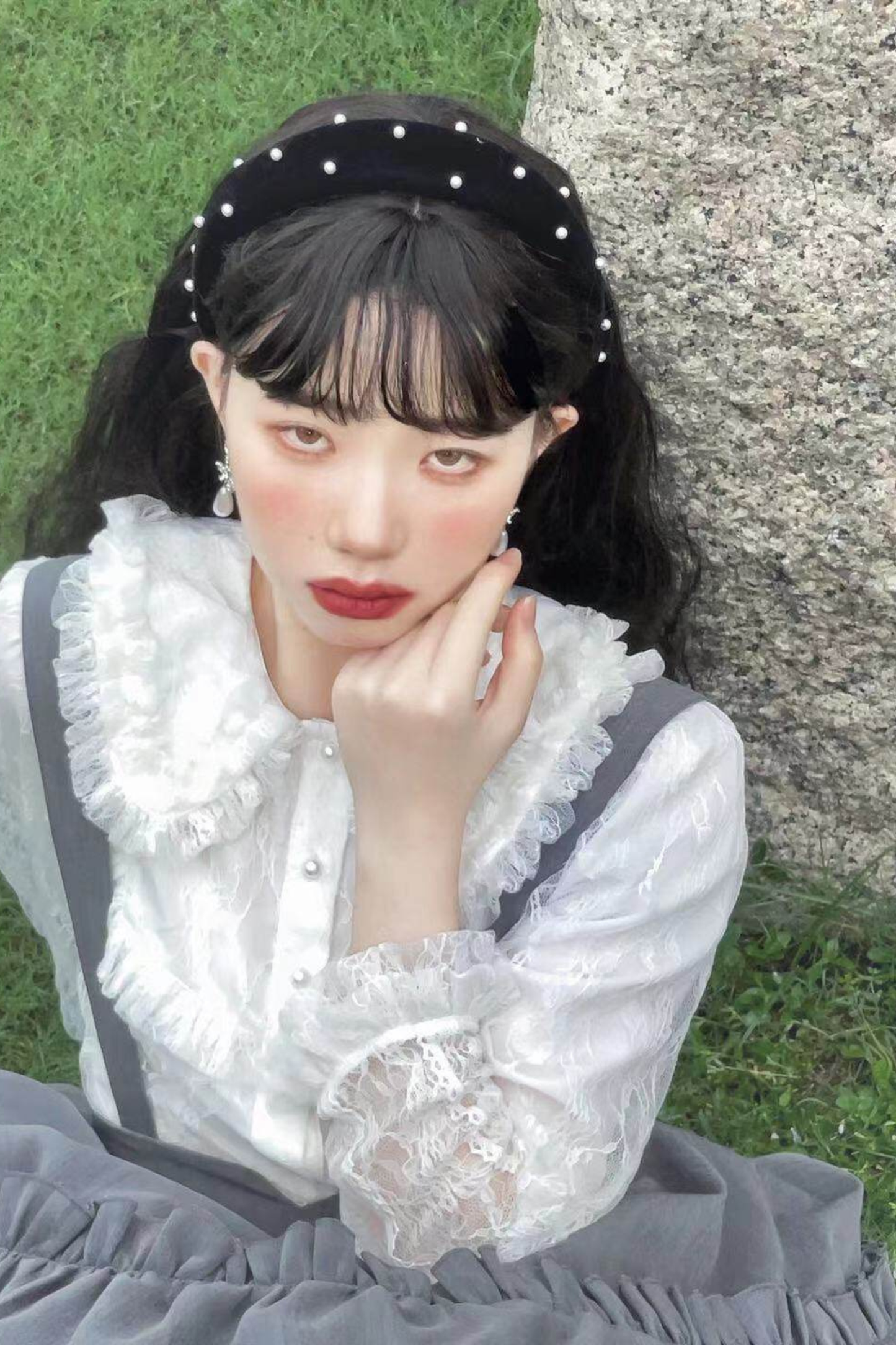 Retro Style Lolita Suspender Skirt