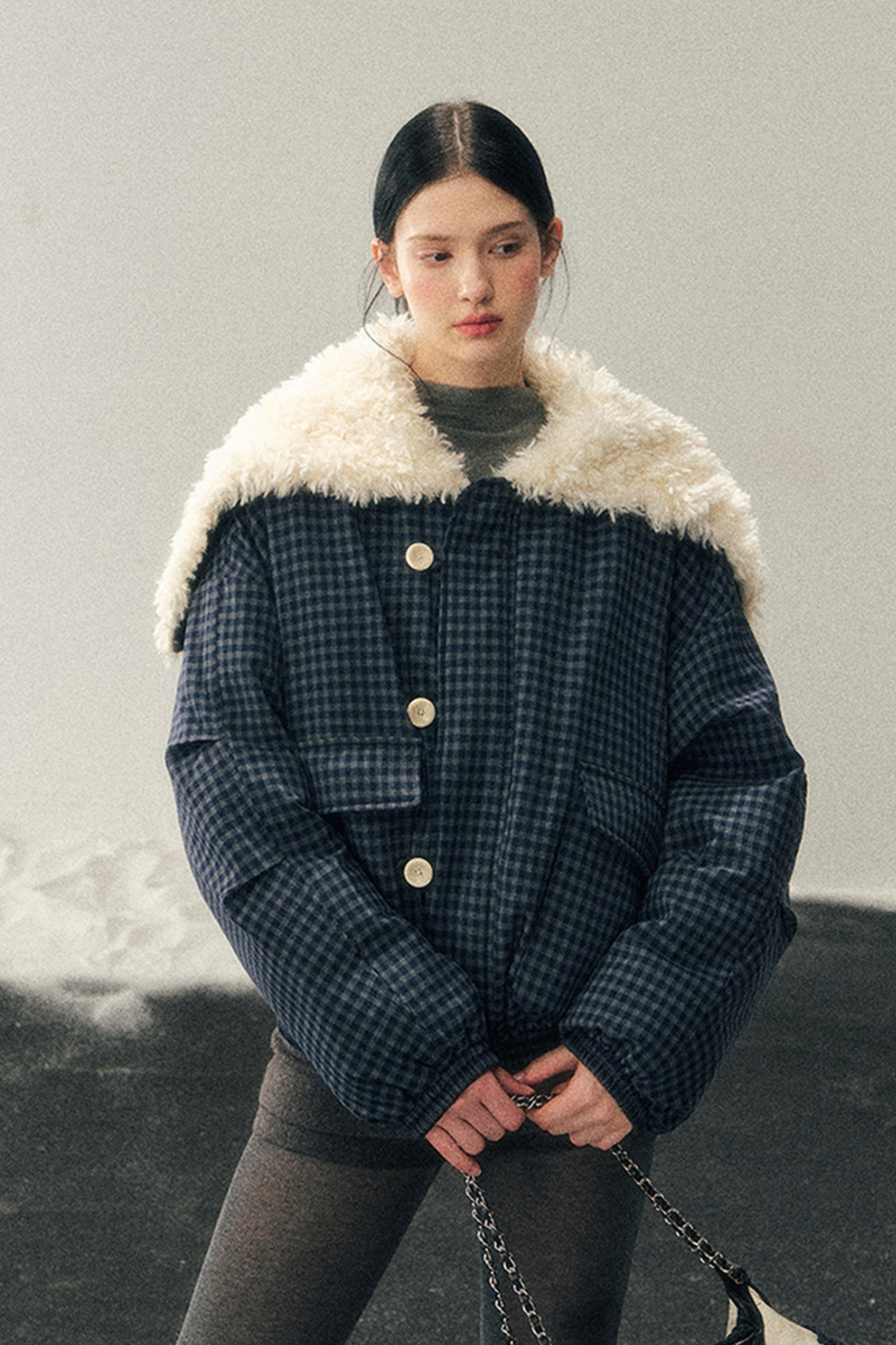 Silent Blue Lamb Mode Jacket