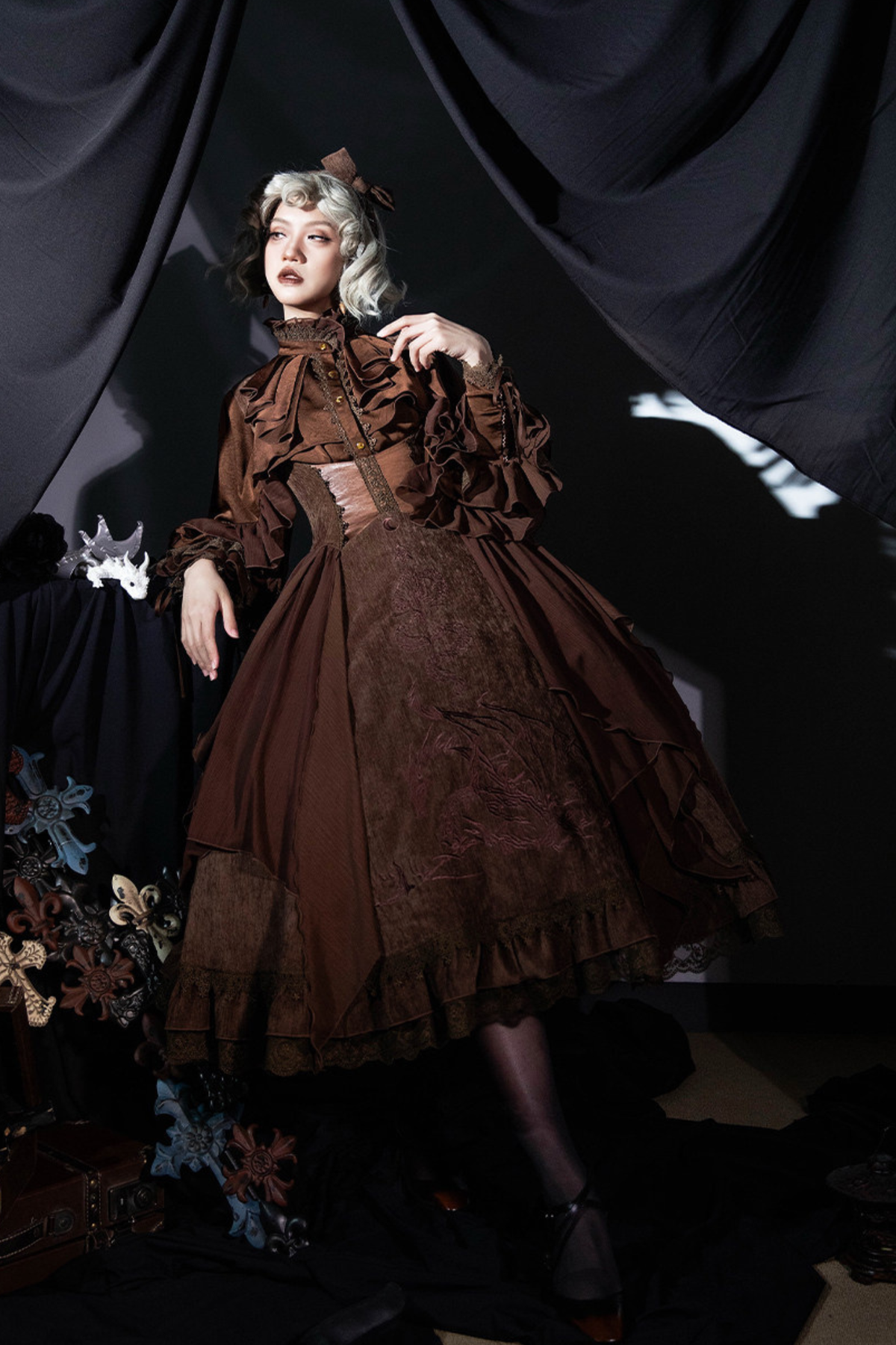 Snake Moon Night Lolita Jumper Skirt