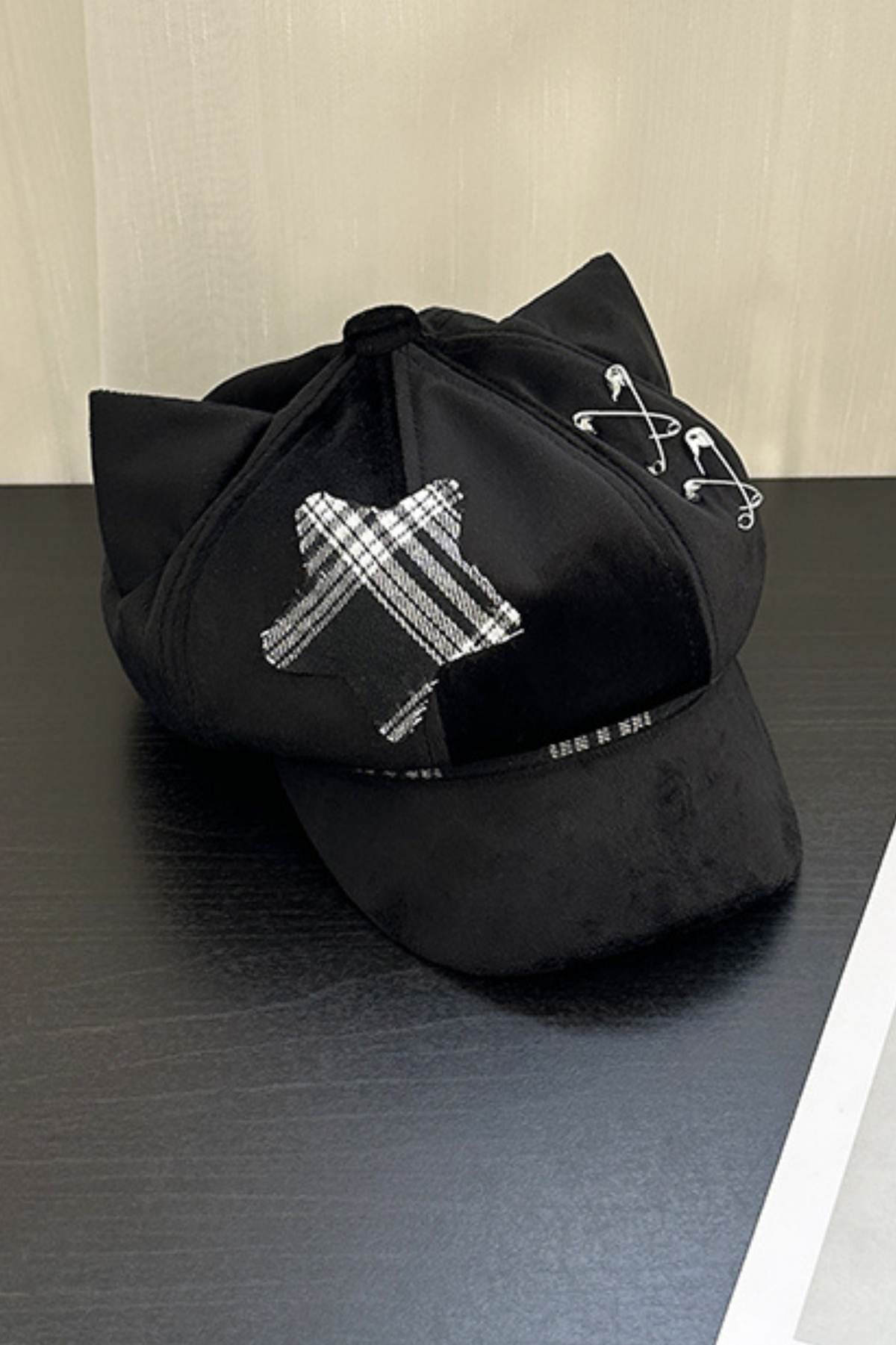 Cat Ear Subculture Check Hat