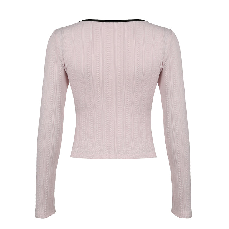 Sweet Pearl Knitted Coquette Top