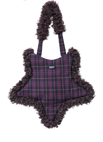 Plaid Star Armpit Bag