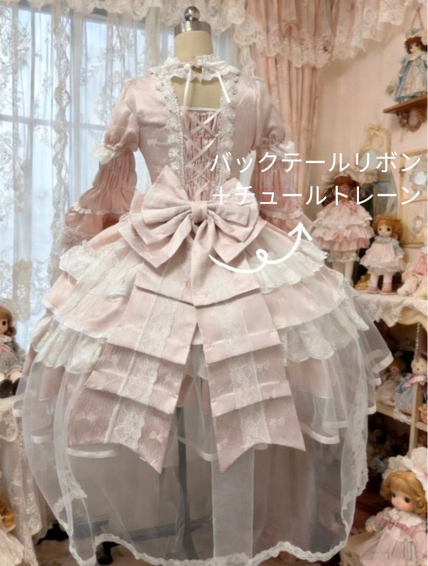 [February 8 Reservation Deadline]Pink Blue Tiered Lace Ribbon Princess Series Accessories