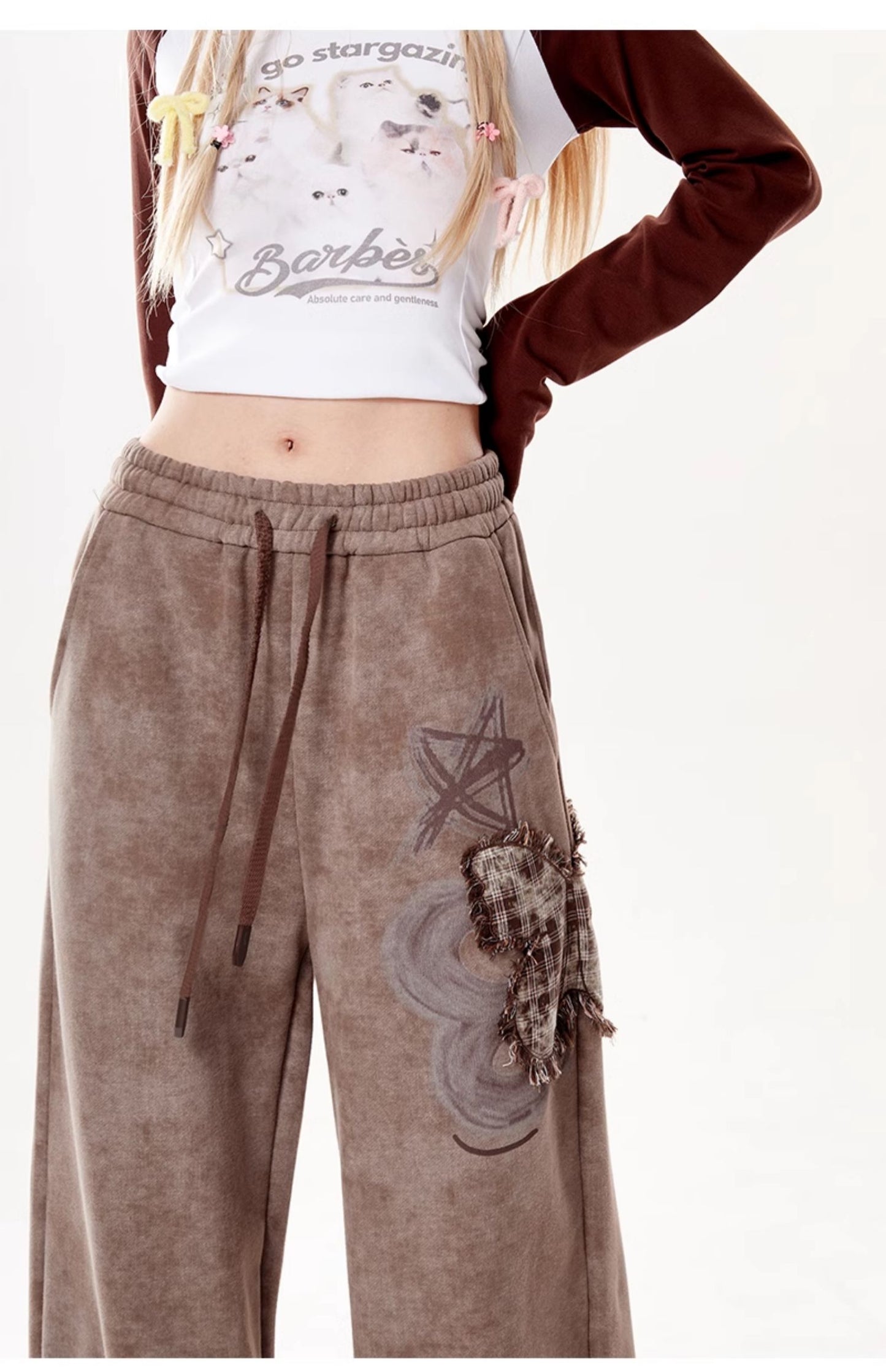 Fairy Grunge Velvet Wide-leg Pants