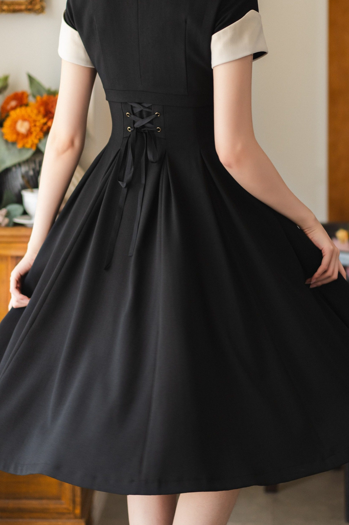 Elegant French Retro Flare Dress + Short Jacket