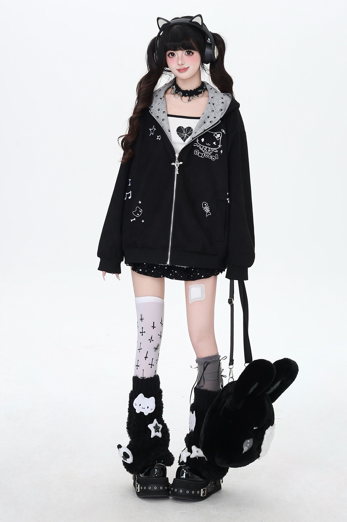 Subculture Cat Ear Hooded Jacket
