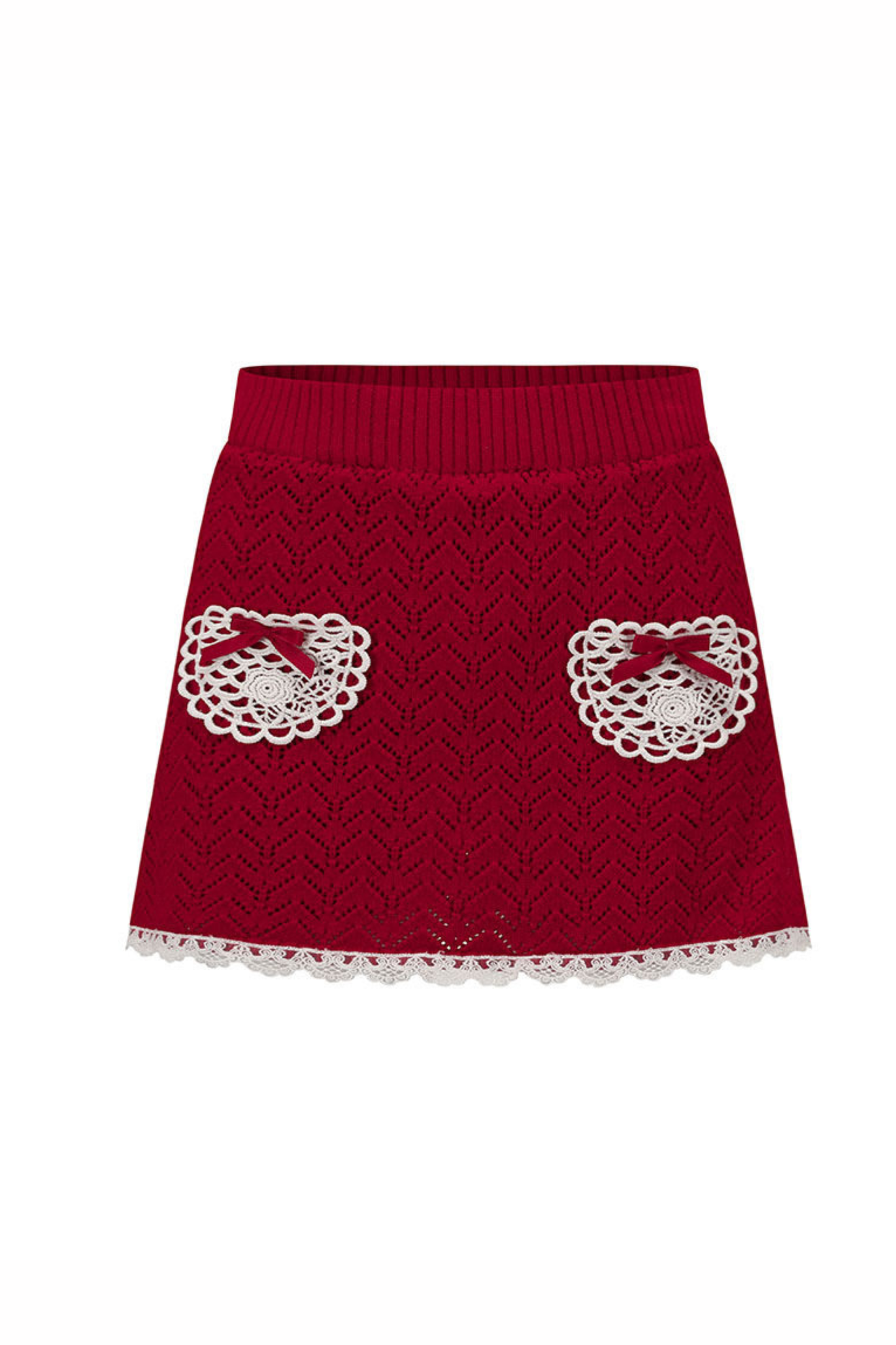 Lace Maid Belly Knit + Short Skirt + Long Skirt