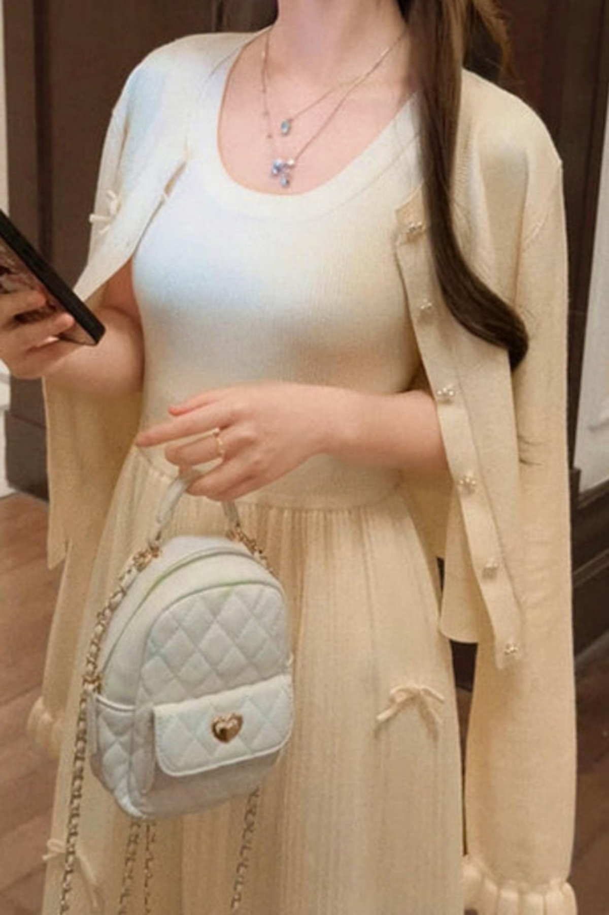 Princess Bow Sleeveless Dress