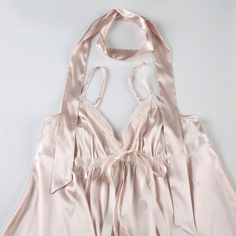 Coquette Pink Satin Tank Top