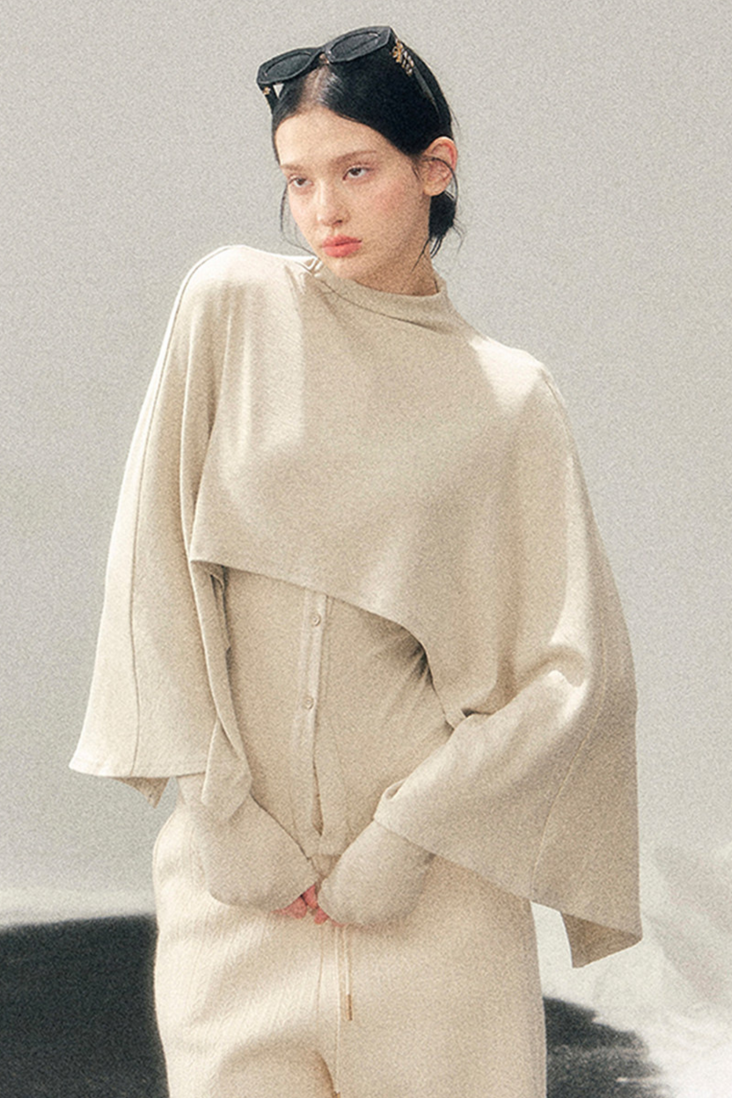Edgy Tight Shawl + Top