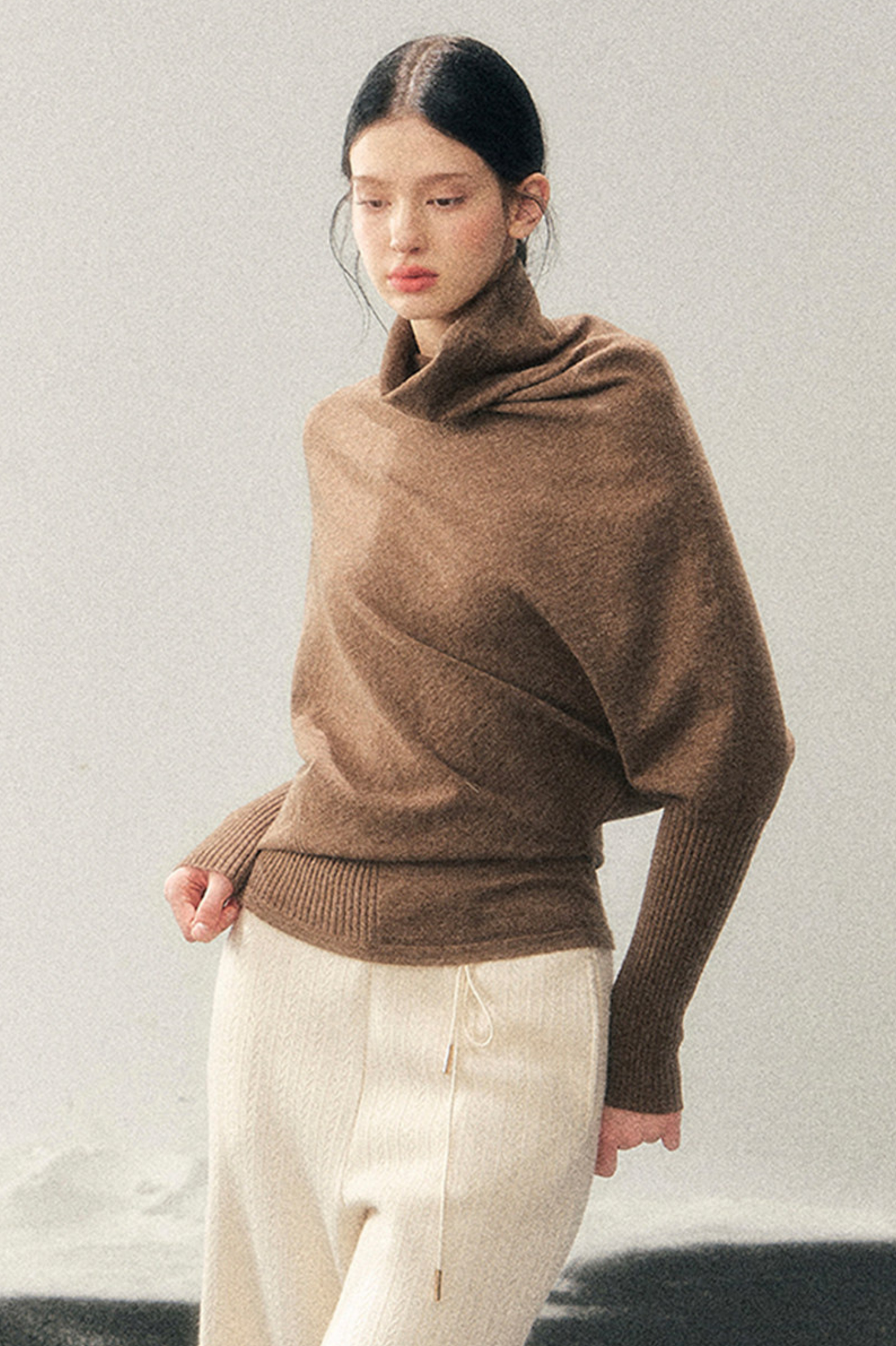 Chic Edgy Knit Sweater