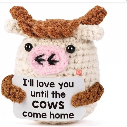 Handmade wool positive cute doll pendant