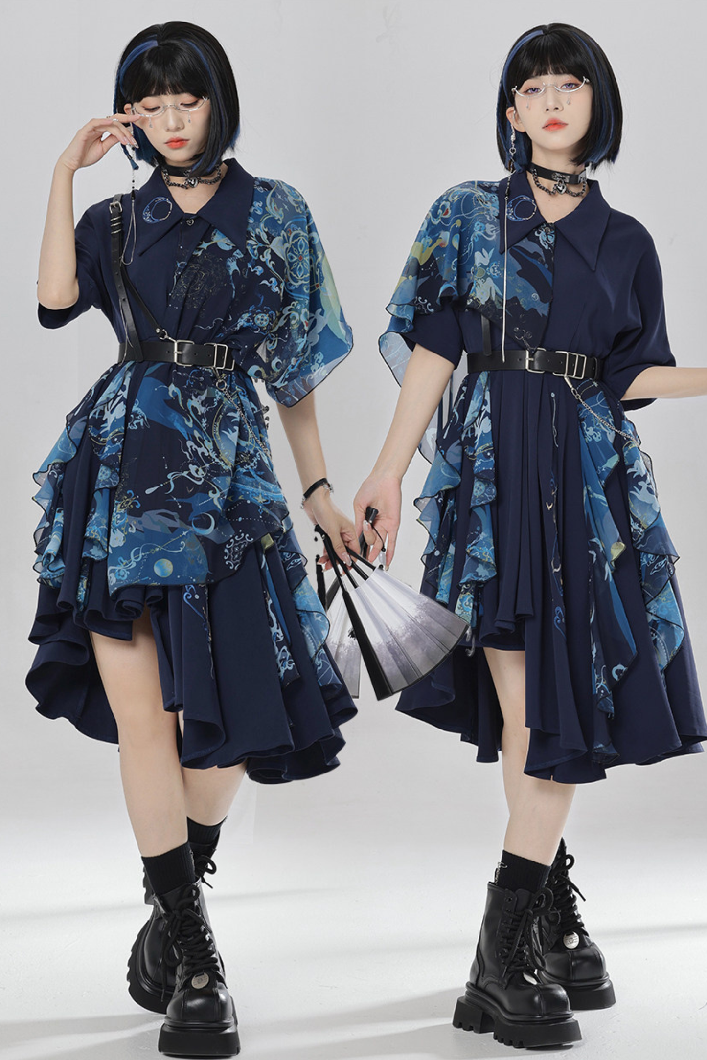 Chinese Embroidery Dress + Belt + Girdle